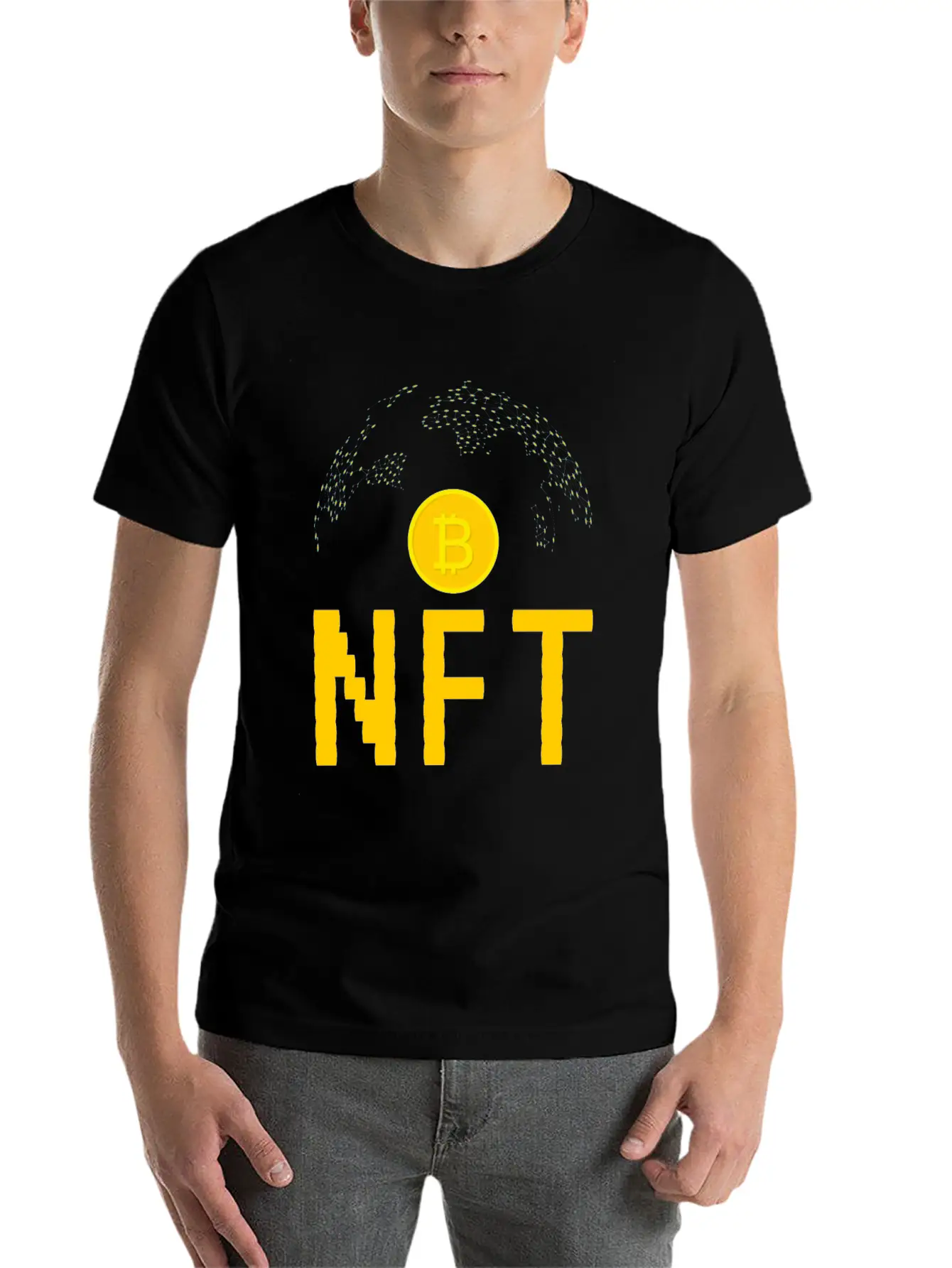 NFT Non-Fungible Token NFTs Funny BTC Lightweight Cotton T-Shirt – Daily Comfort Graphic Shirt