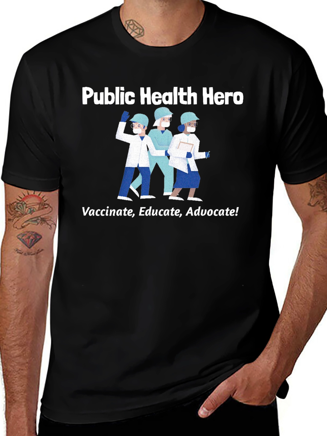 Public Health Hero Graphic T-Shirt