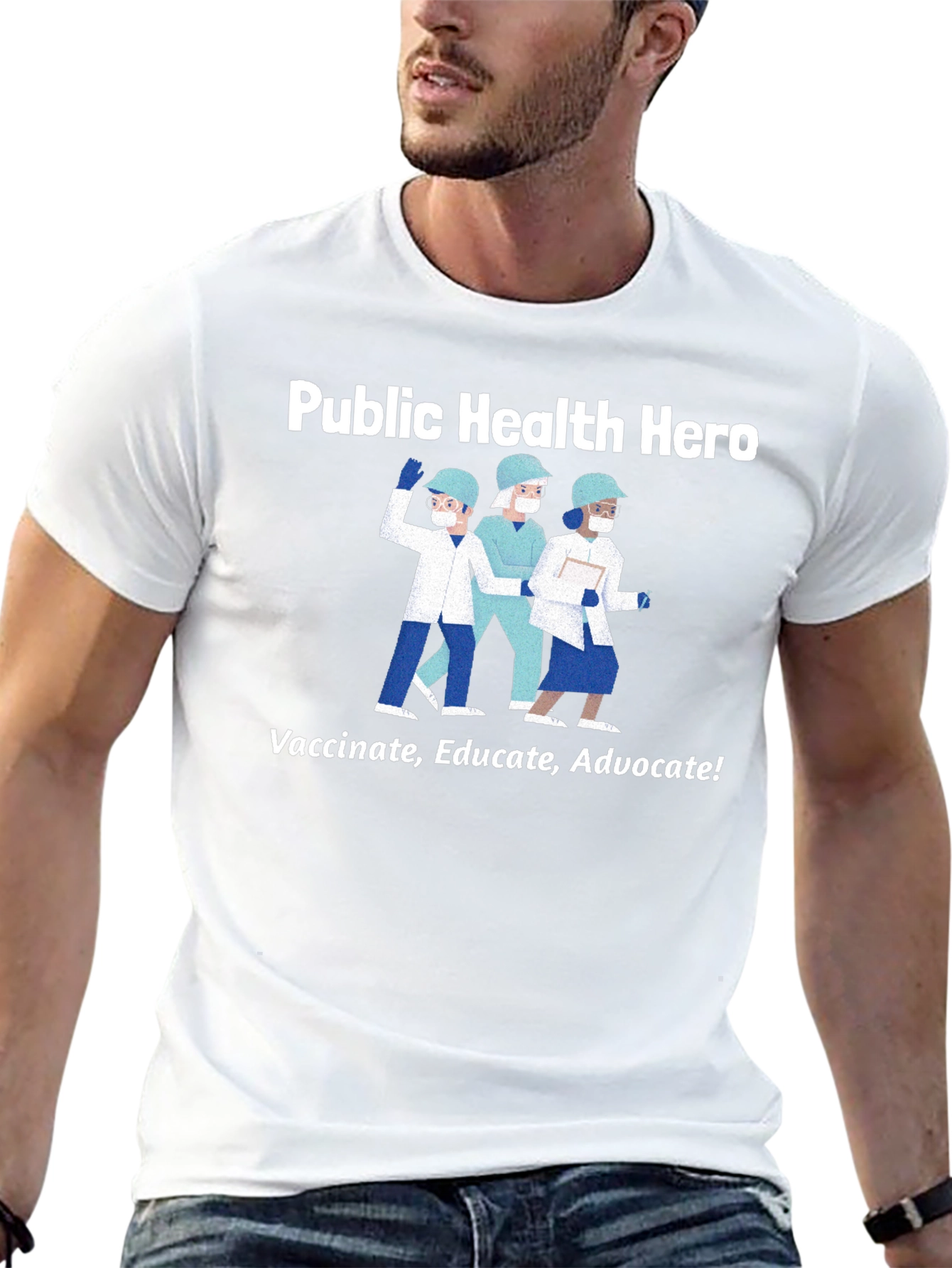 Public Health Hero Graphic T-Shirt