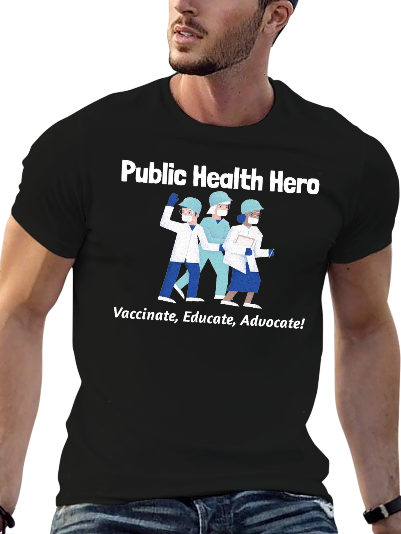 Public Health Hero Graphic T-Shirt