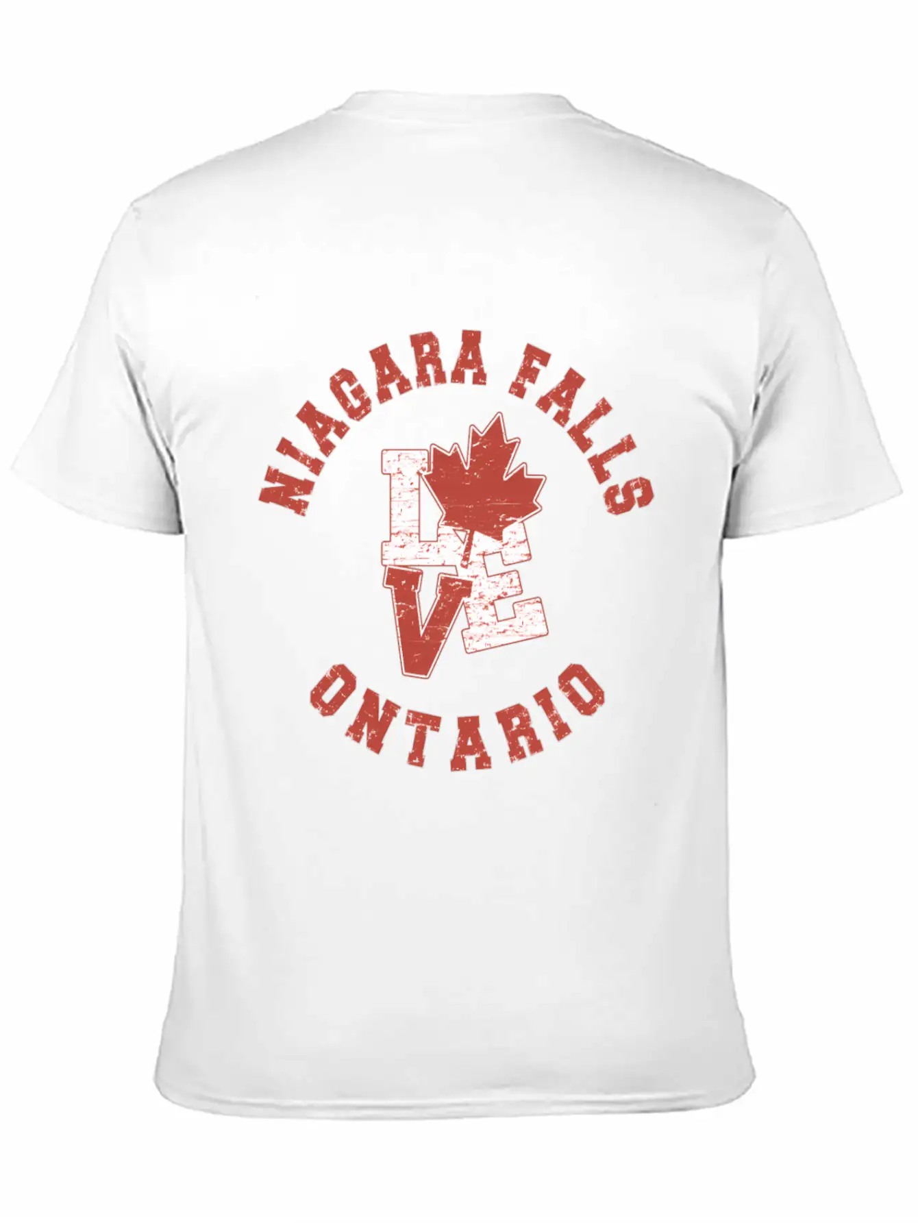 Niagara Falls Ontario Love Canadian Flag Essential Cotton Tee For Daily Outfits – Unisex Style