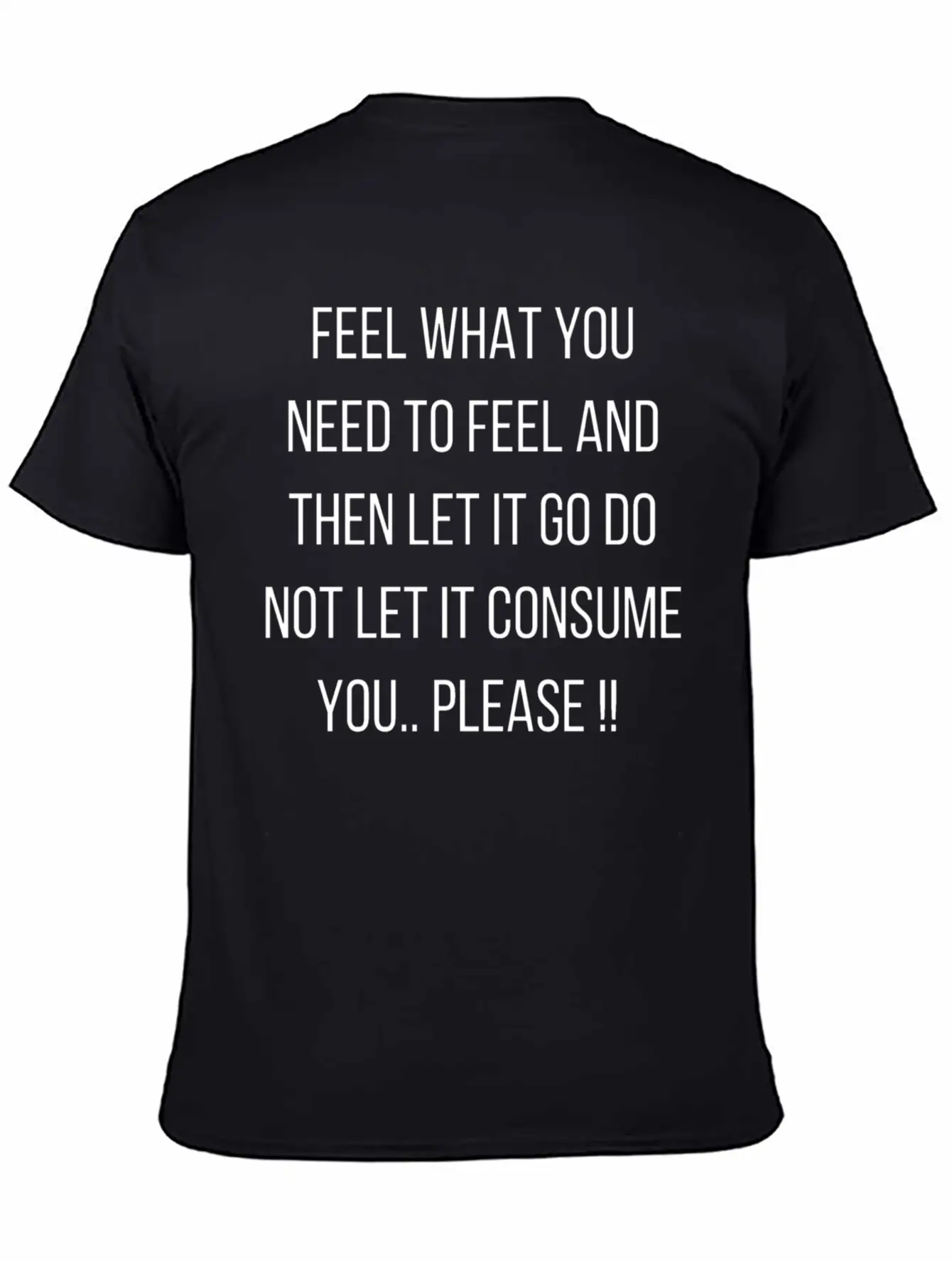 Nice Design With Wisdom Quote Saying Let It Go! Unisex Casual T-Shirt – Clean Design For Daily Comfort