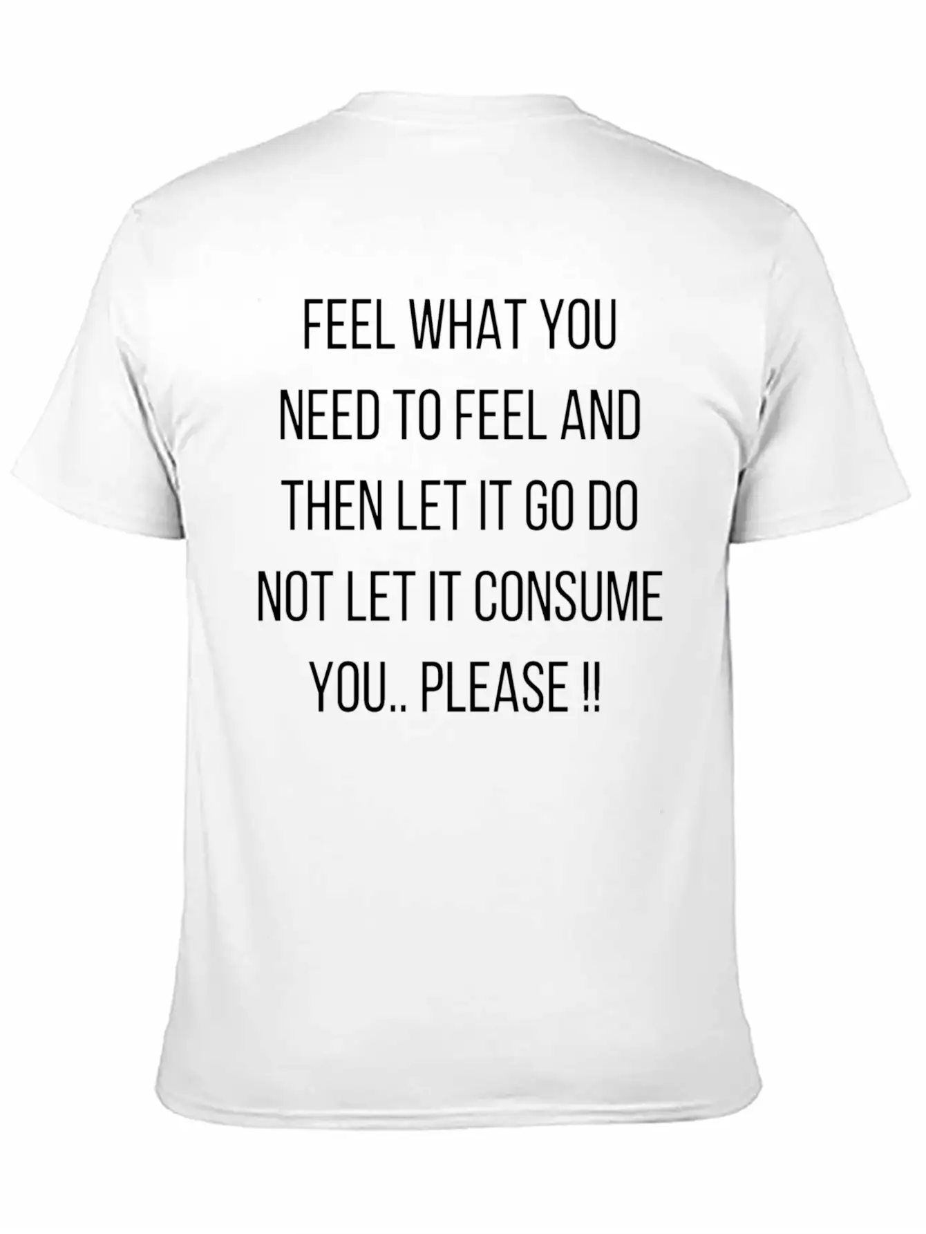 Nice Design With Wisdom Quote Saying Let It Go! Unisex Casual T-Shirt – Clean Design For Daily Comfort