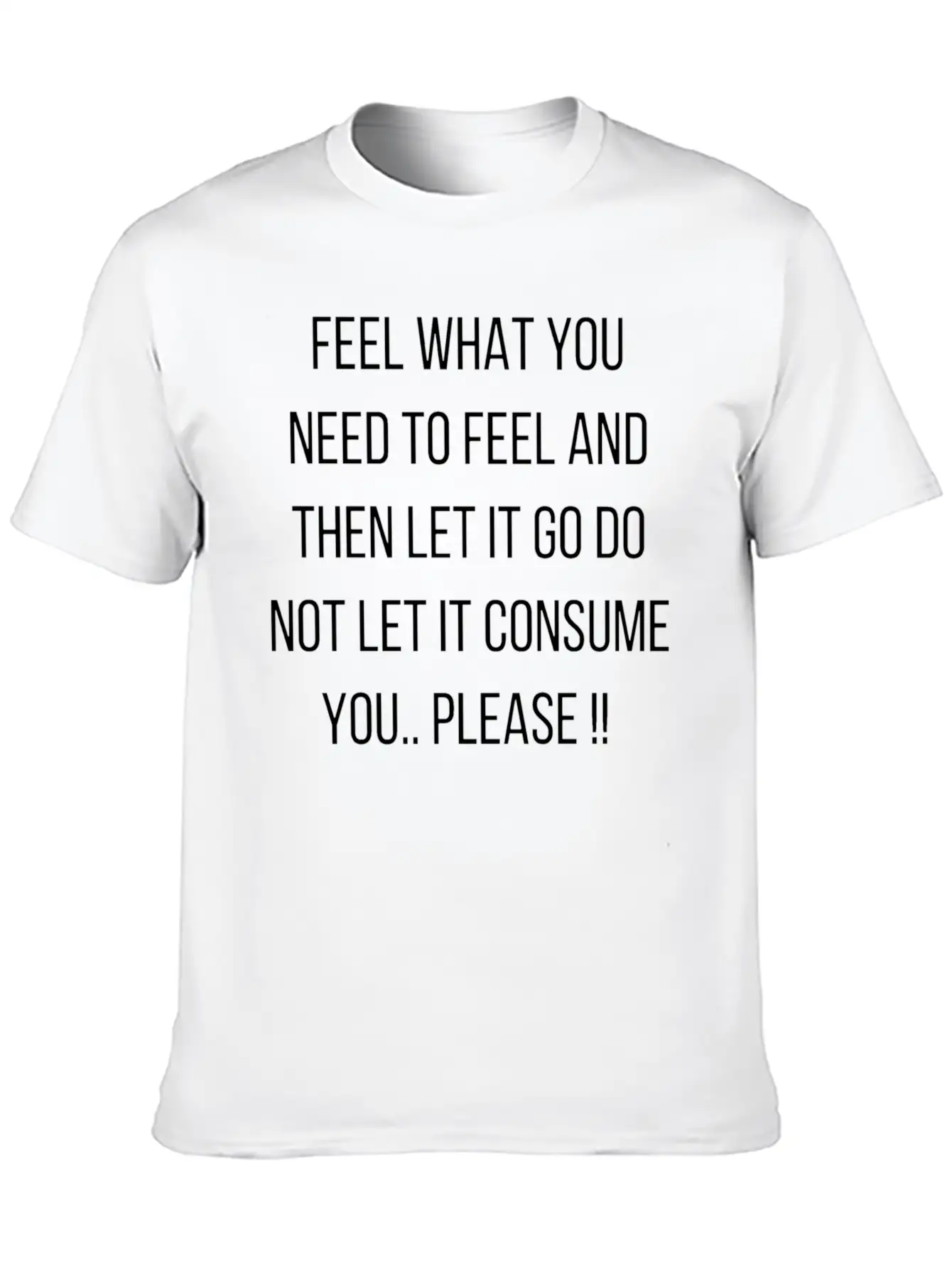 Nice Design With Wisdom Quote Saying Let It Go! Unisex Casual T-Shirt – Clean Design For Daily Comfort