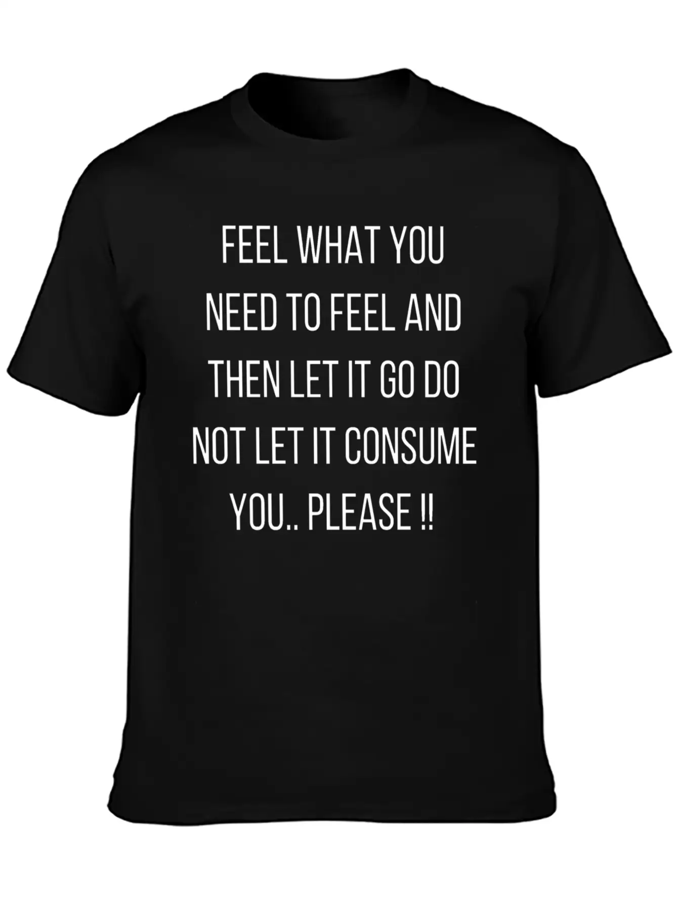 Nice Design With Wisdom Quote Saying Let It Go! Unisex Casual T-Shirt – Clean Design For Daily Comfort