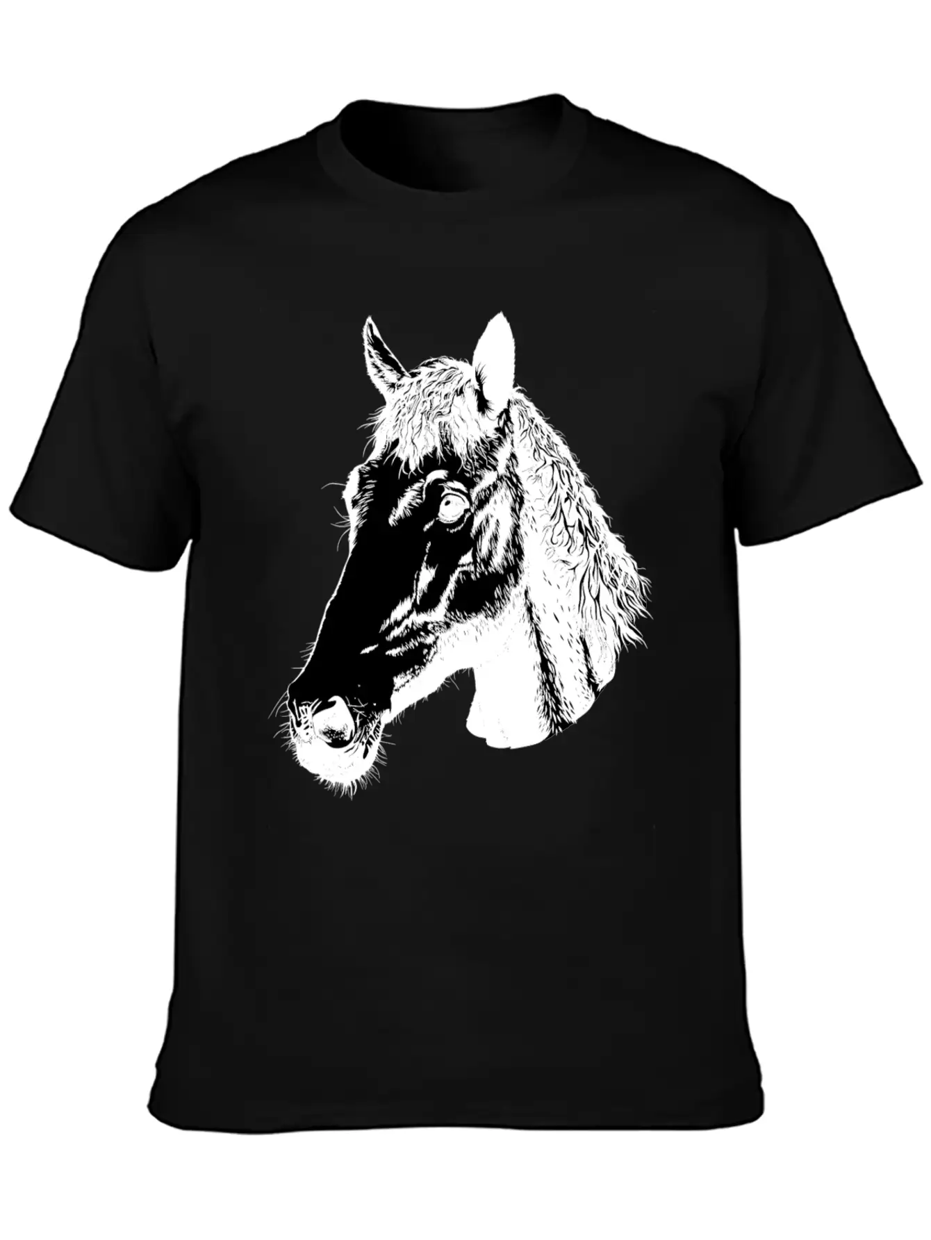 Nice Horse Art Lightweight Cotton T-Shirt – Daily Comfort Graphic Shirt
