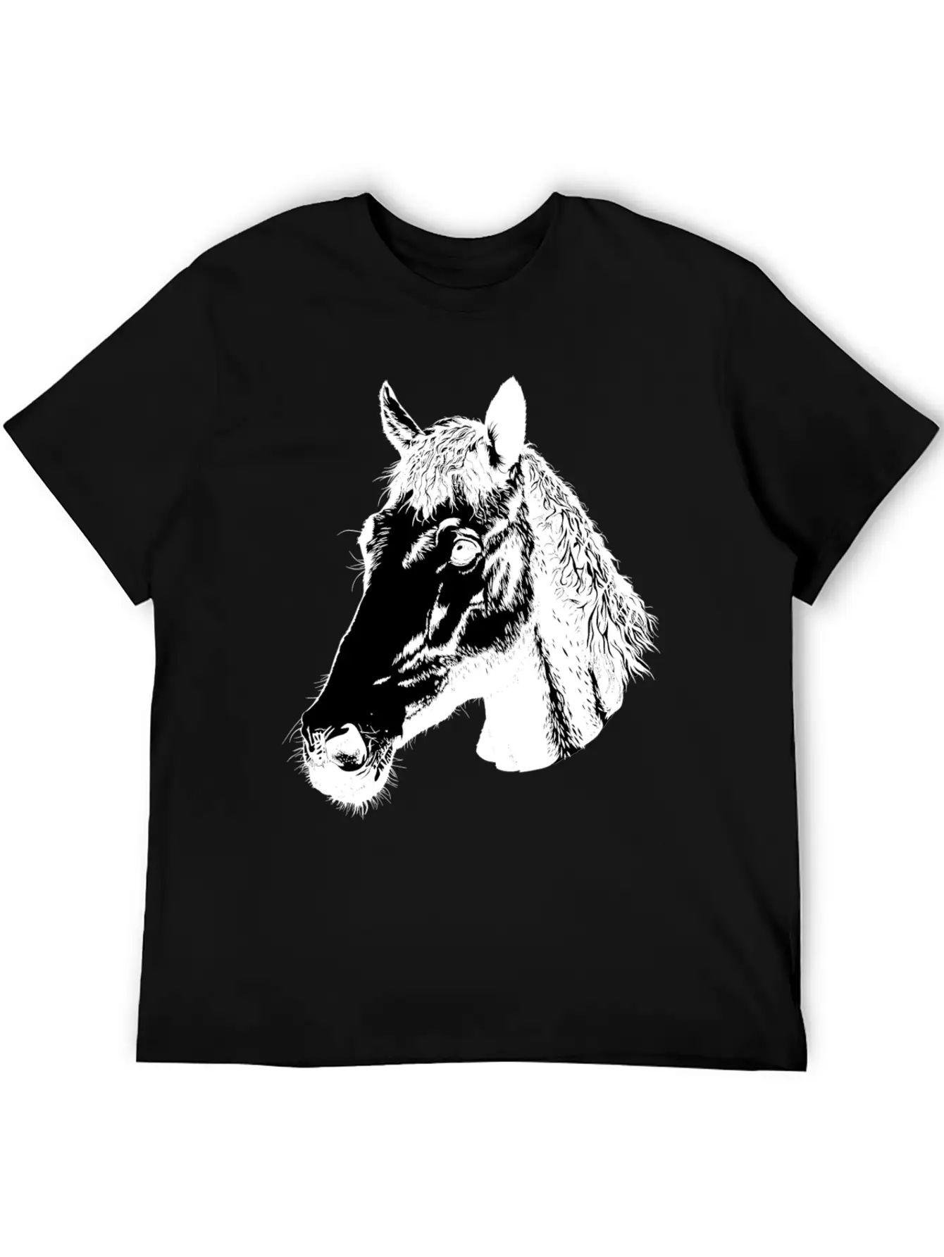 Nice Horse Art Lightweight Cotton T-Shirt – Daily Comfort Graphic Shirt
