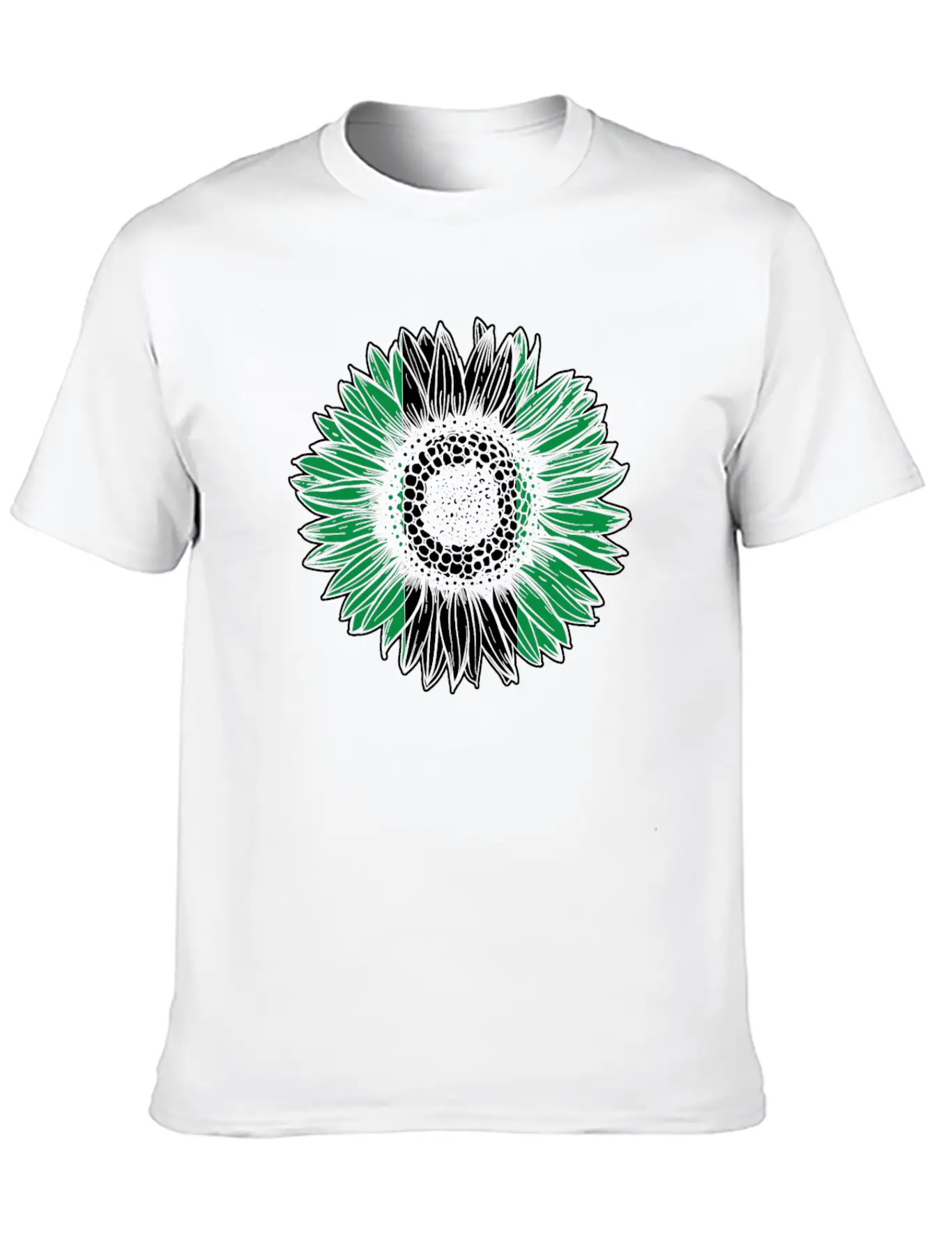 Nigeria Flag Sunflower Unisex Casual T-Shirt – Clean Design For Daily Comfort