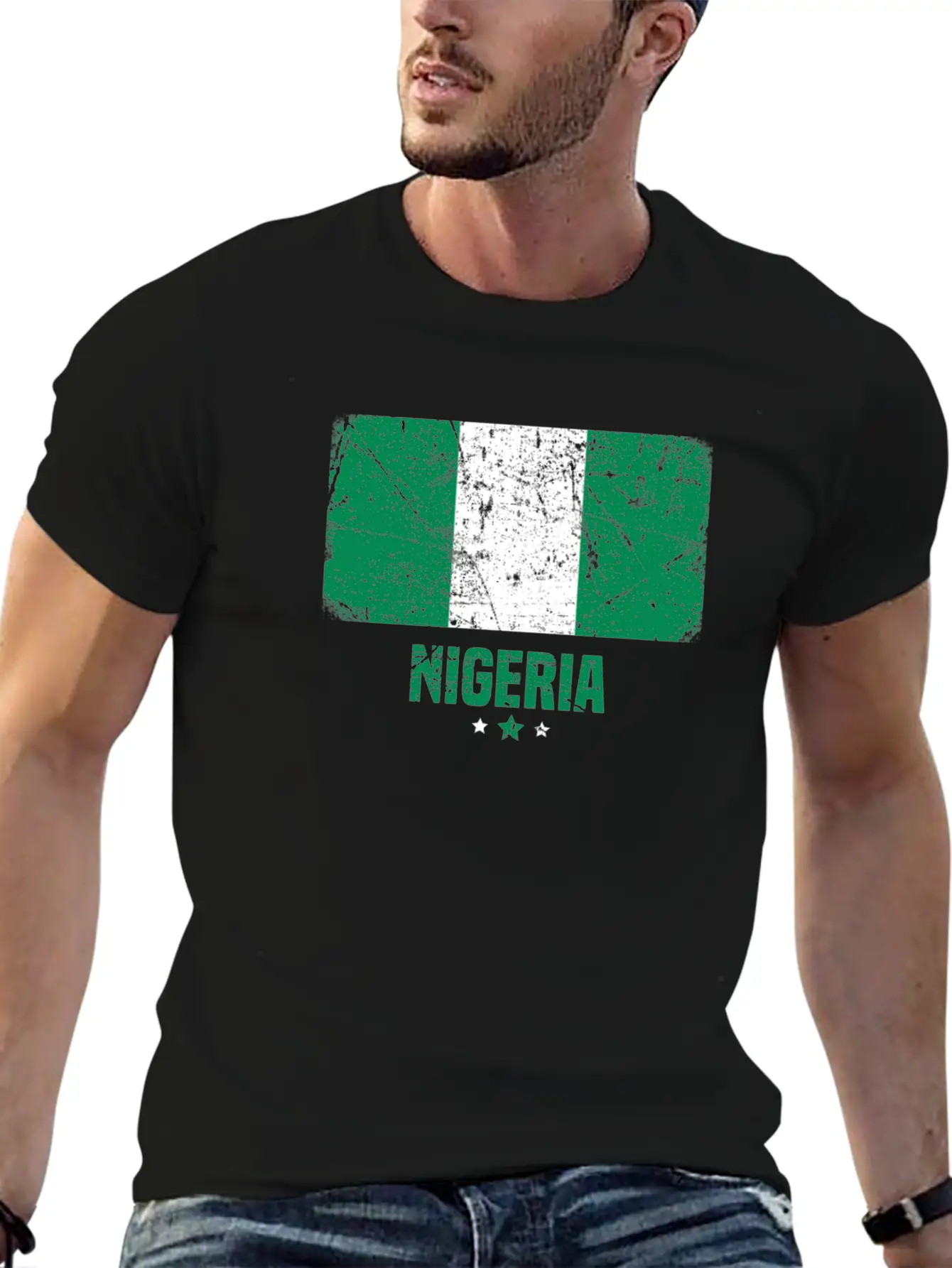 Nigeria Nigerian Flag Essential Cotton Tee For Daily Outfits – Unisex Style