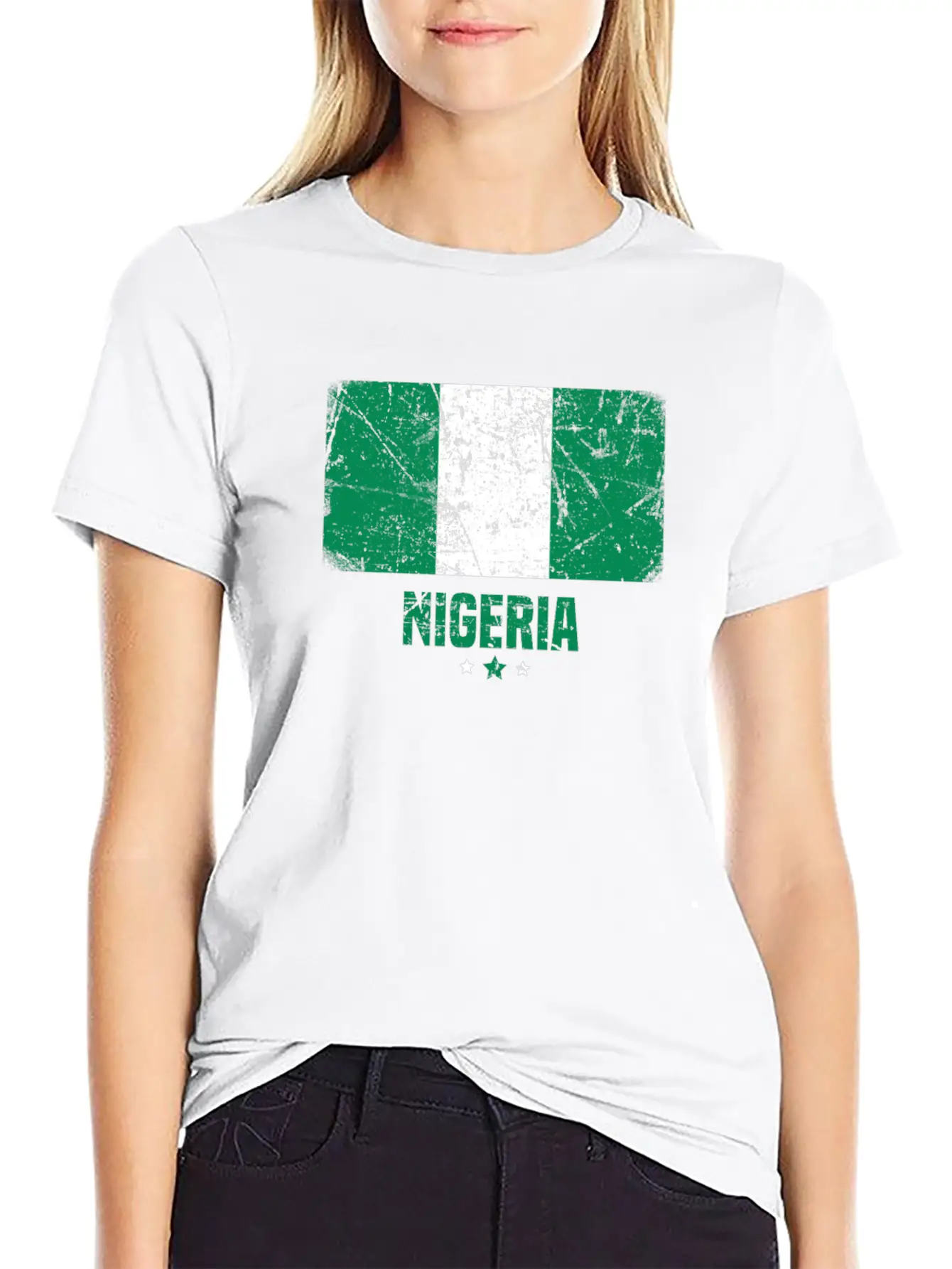 Nigeria Nigerian Flag Essential Cotton Tee For Daily Outfits – Unisex Style