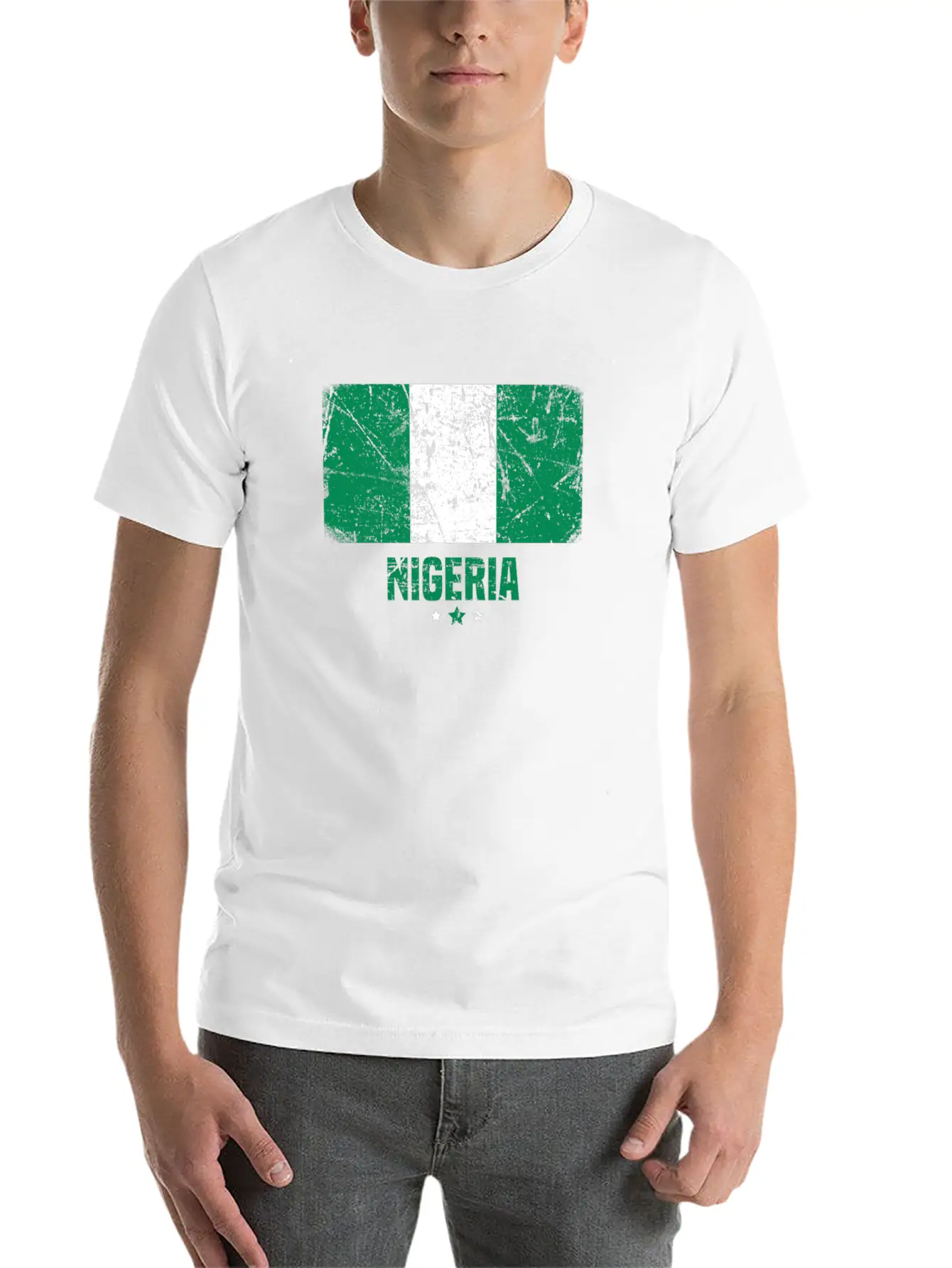 Nigeria Nigerian Flag Essential Cotton Tee For Daily Outfits – Unisex Style