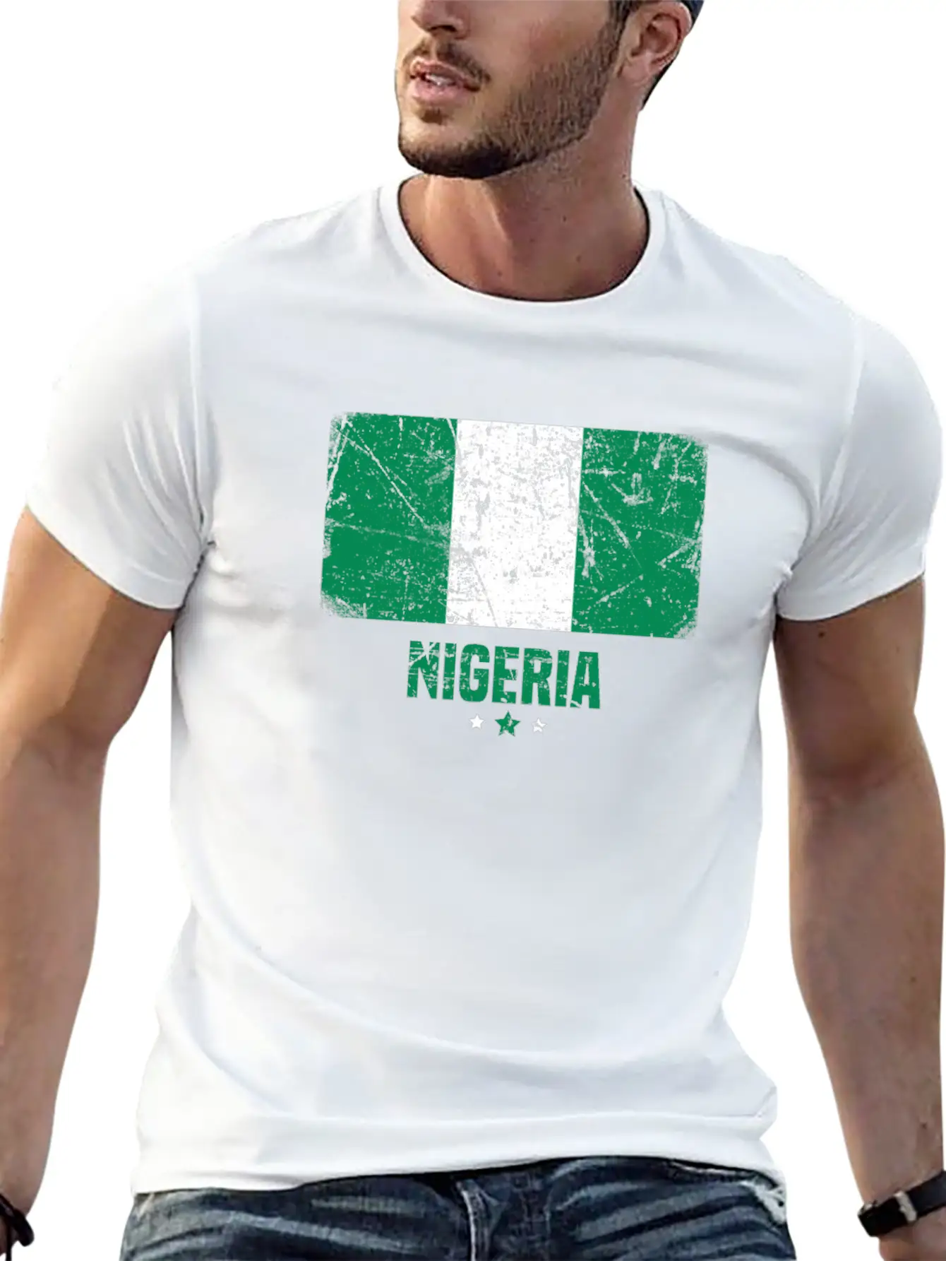 Nigeria Nigerian Flag Essential Cotton Tee For Daily Outfits – Unisex Style