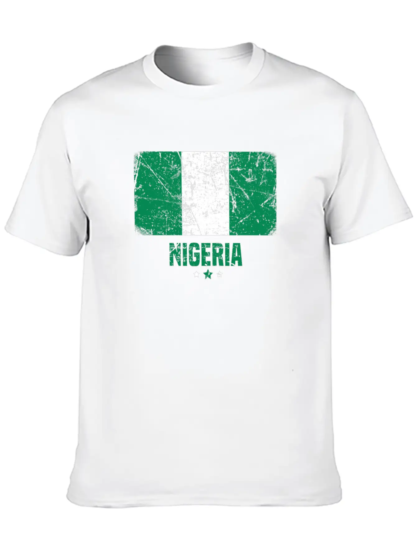 Nigeria Nigerian Flag Essential Cotton Tee For Daily Outfits – Unisex Style