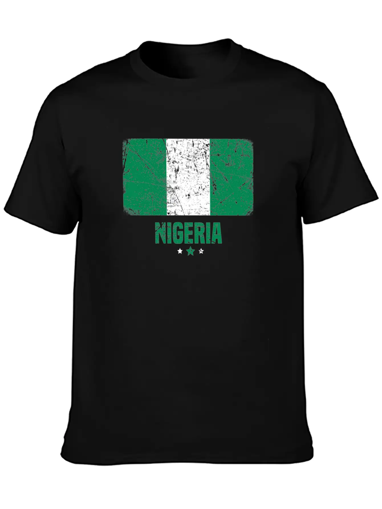 Nigeria Nigerian Flag Essential Cotton Tee For Daily Outfits – Unisex Style