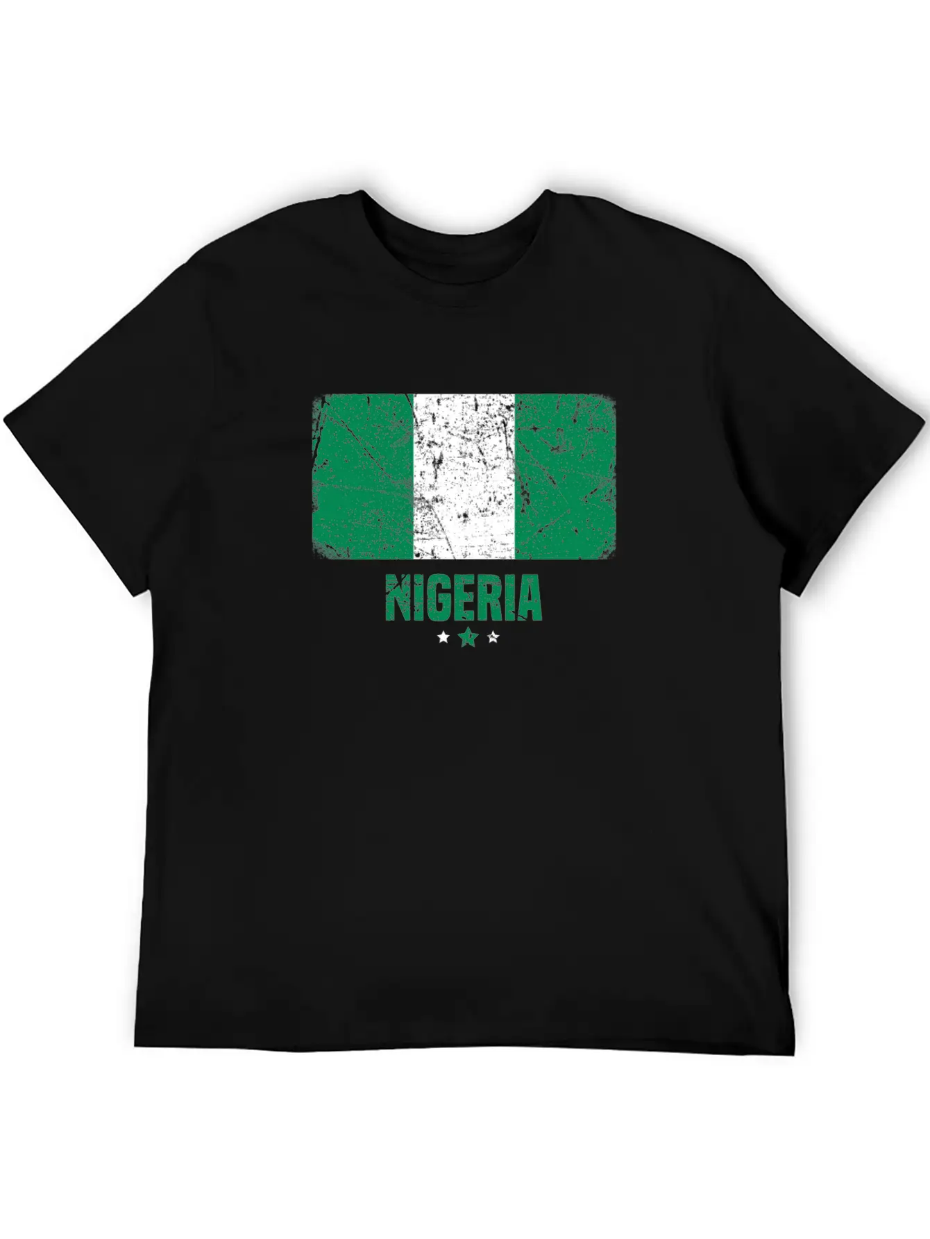 Nigeria Nigerian Flag Essential Cotton Tee For Daily Outfits – Unisex Style