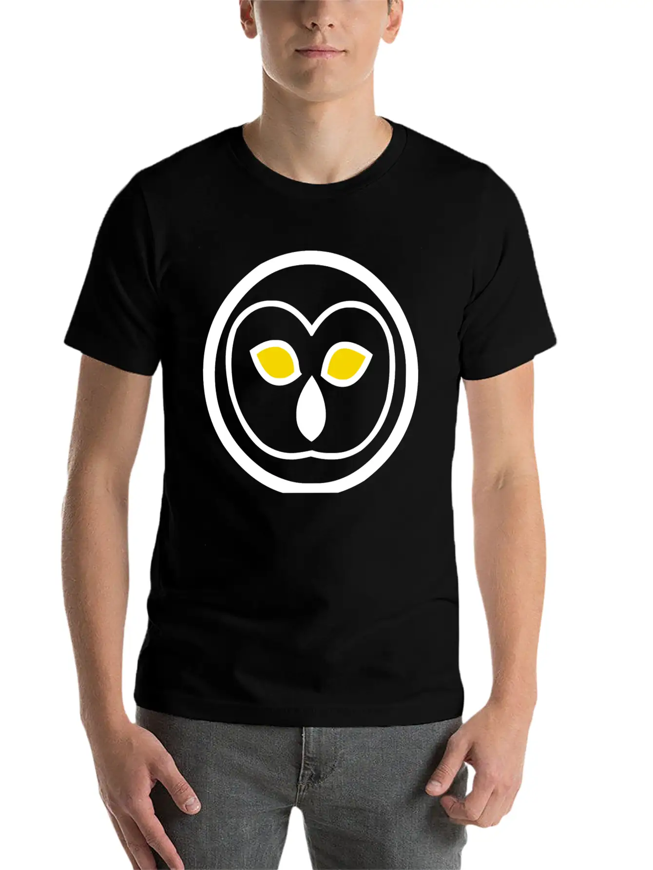Night Owl Emblem – Light Unisex Casual T-Shirt – Clean Design For Daily Comfort