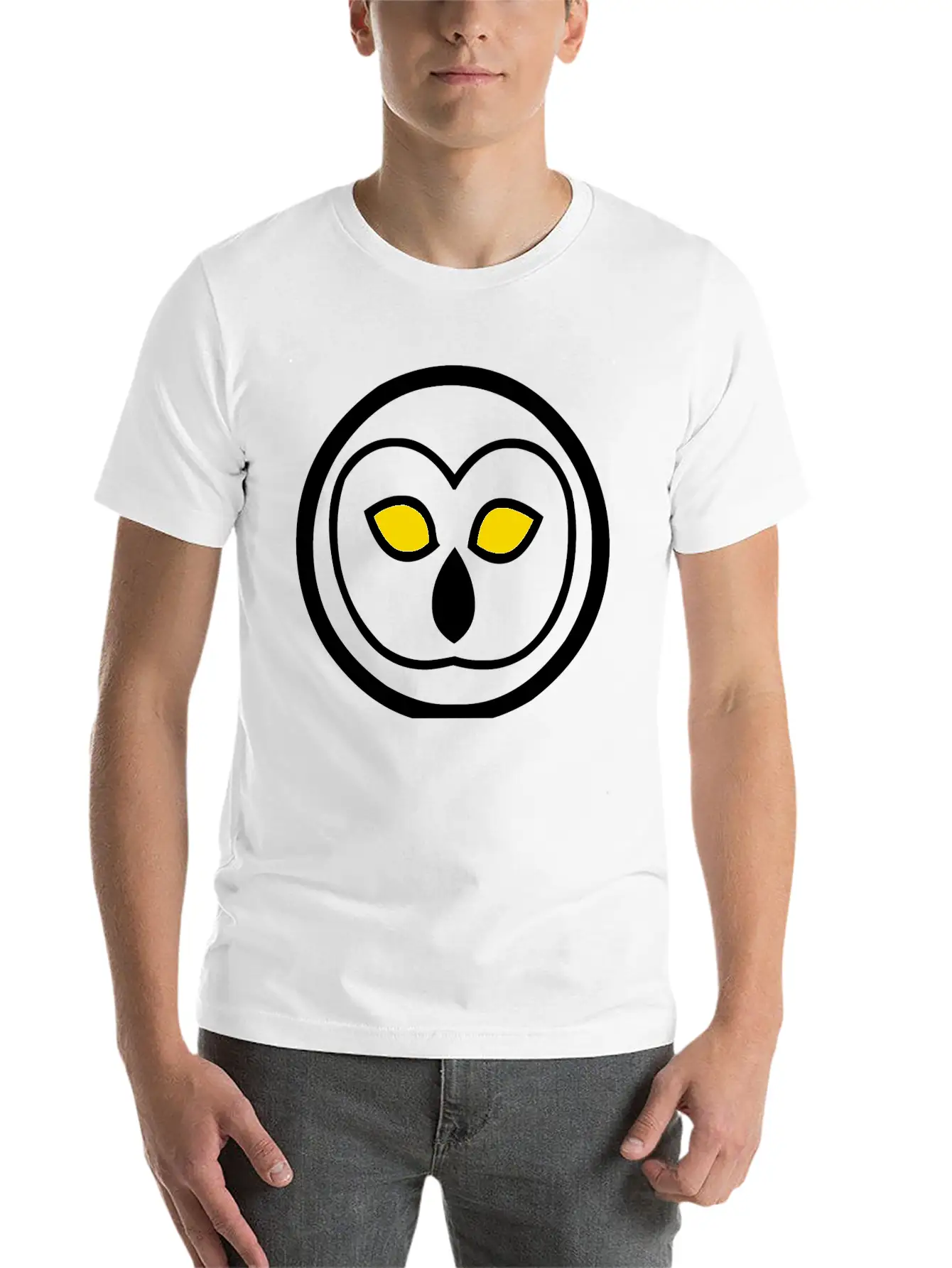 Night Owl Emblem – Light Unisex Casual T-Shirt – Clean Design For Daily Comfort