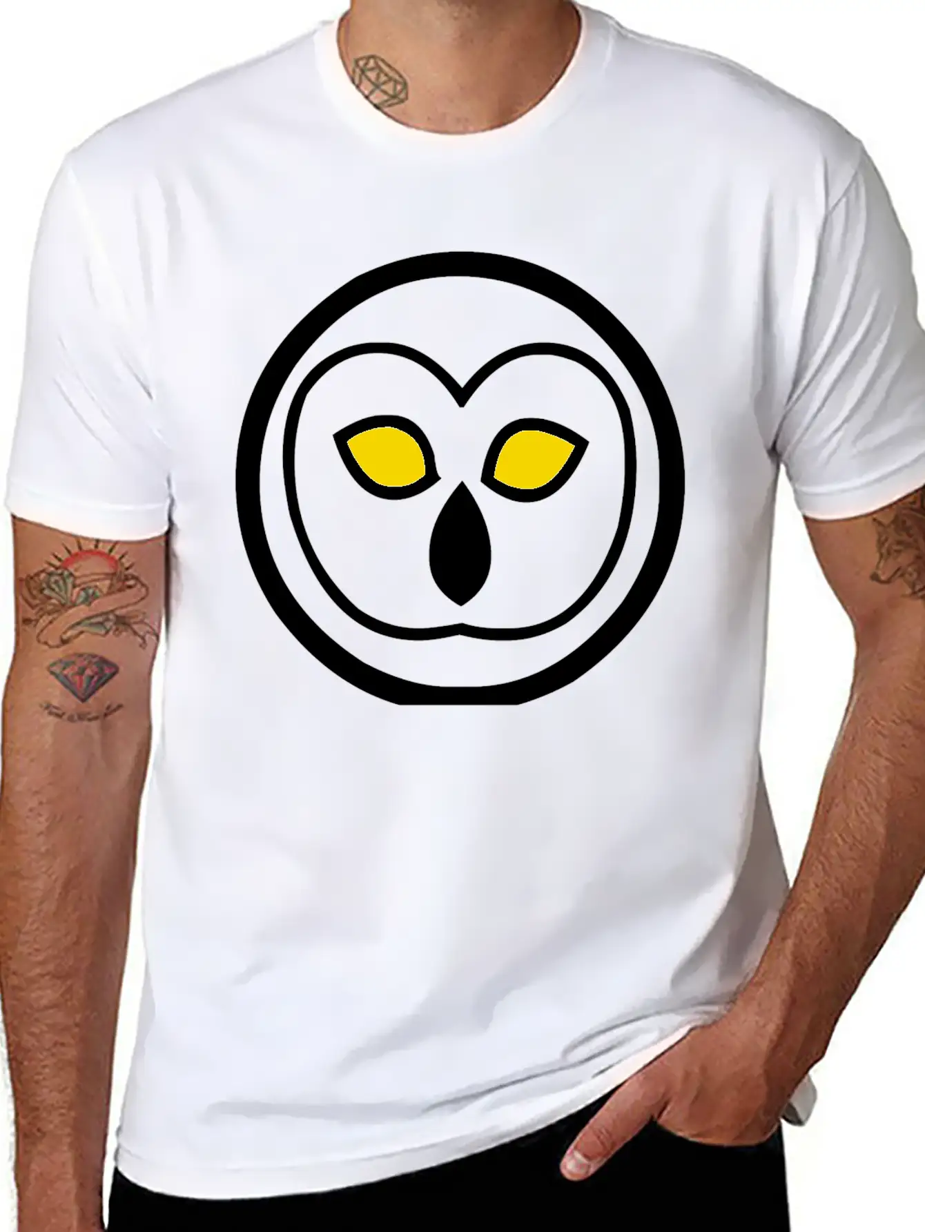 Night Owl Emblem – Light Unisex Casual T-Shirt – Clean Design For Daily Comfort
