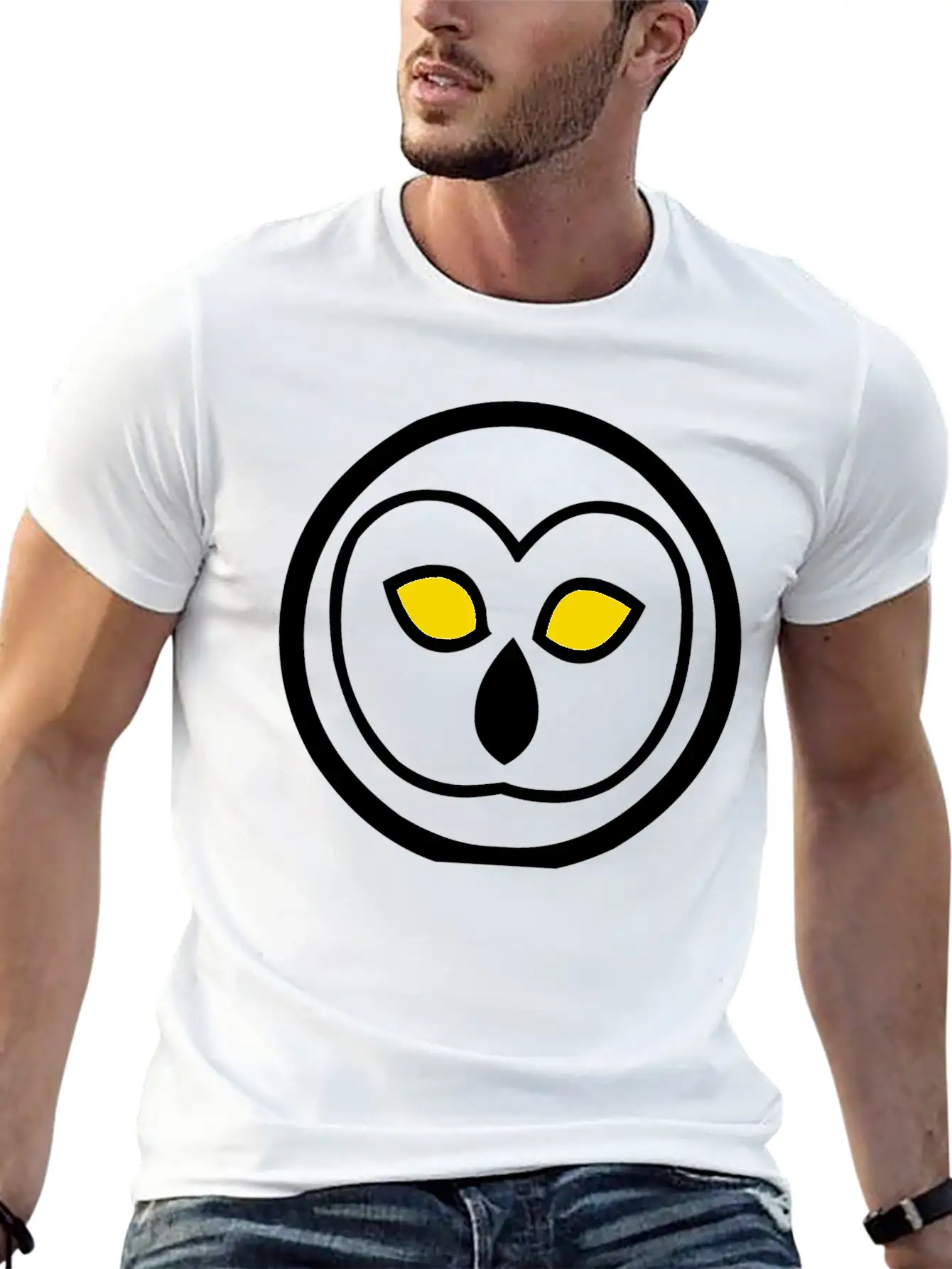 Night Owl Emblem – Light Unisex Casual T-Shirt – Clean Design For Daily Comfort