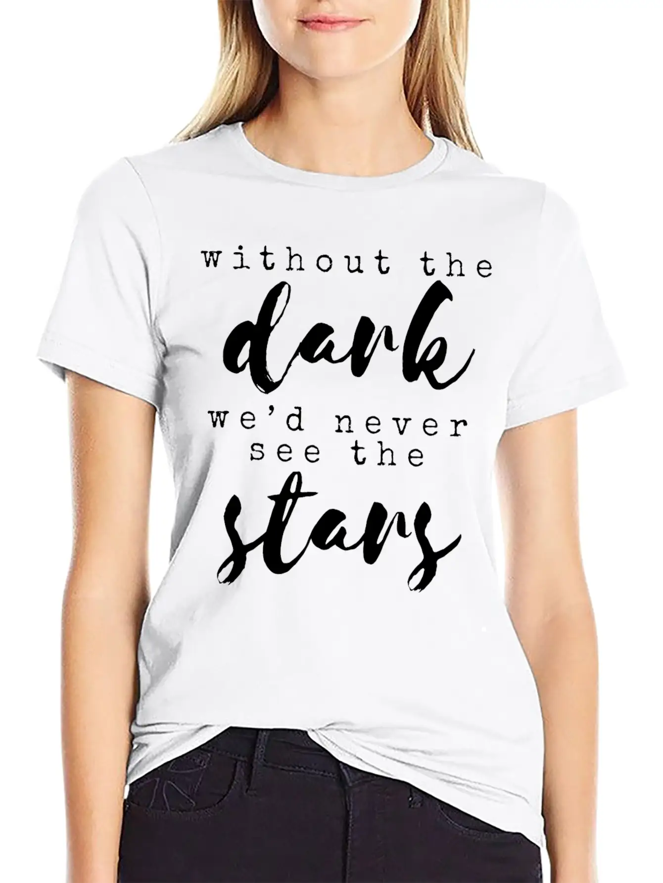 Night Stars Unisex Casual T-Shirt – Clean Design For Daily Comfort