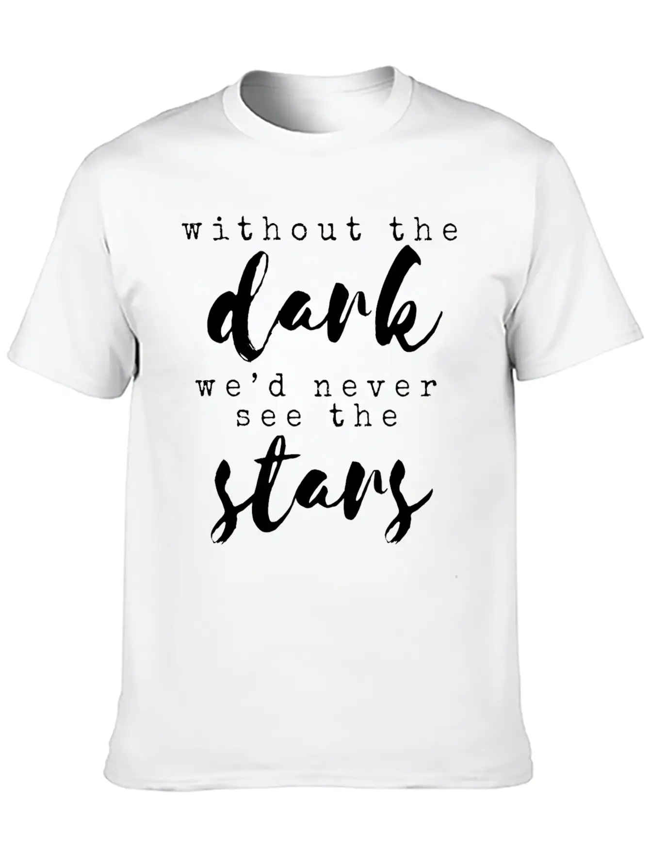 Night Stars Unisex Casual T-Shirt – Clean Design For Daily Comfort