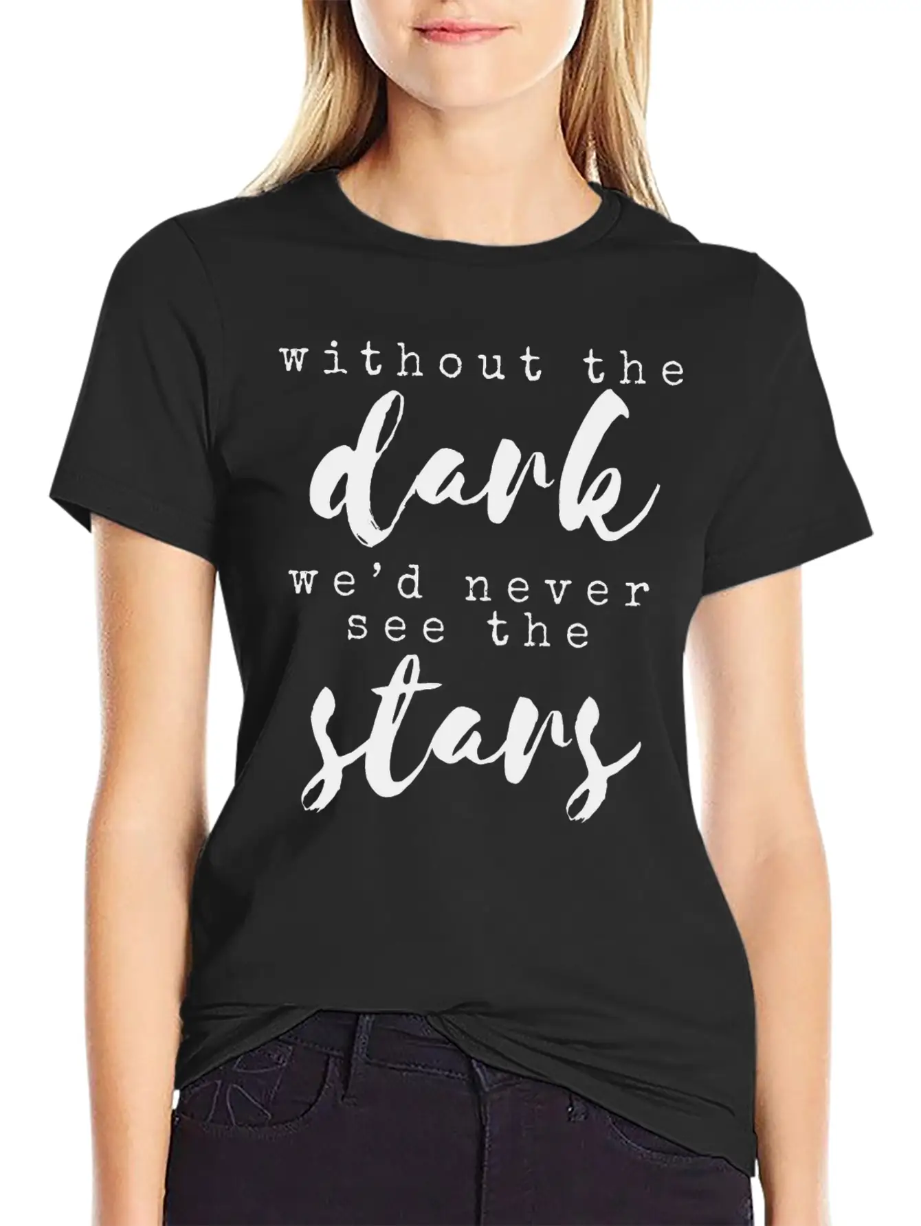 Night Stars Unisex Casual T-Shirt – Clean Design For Daily Comfort