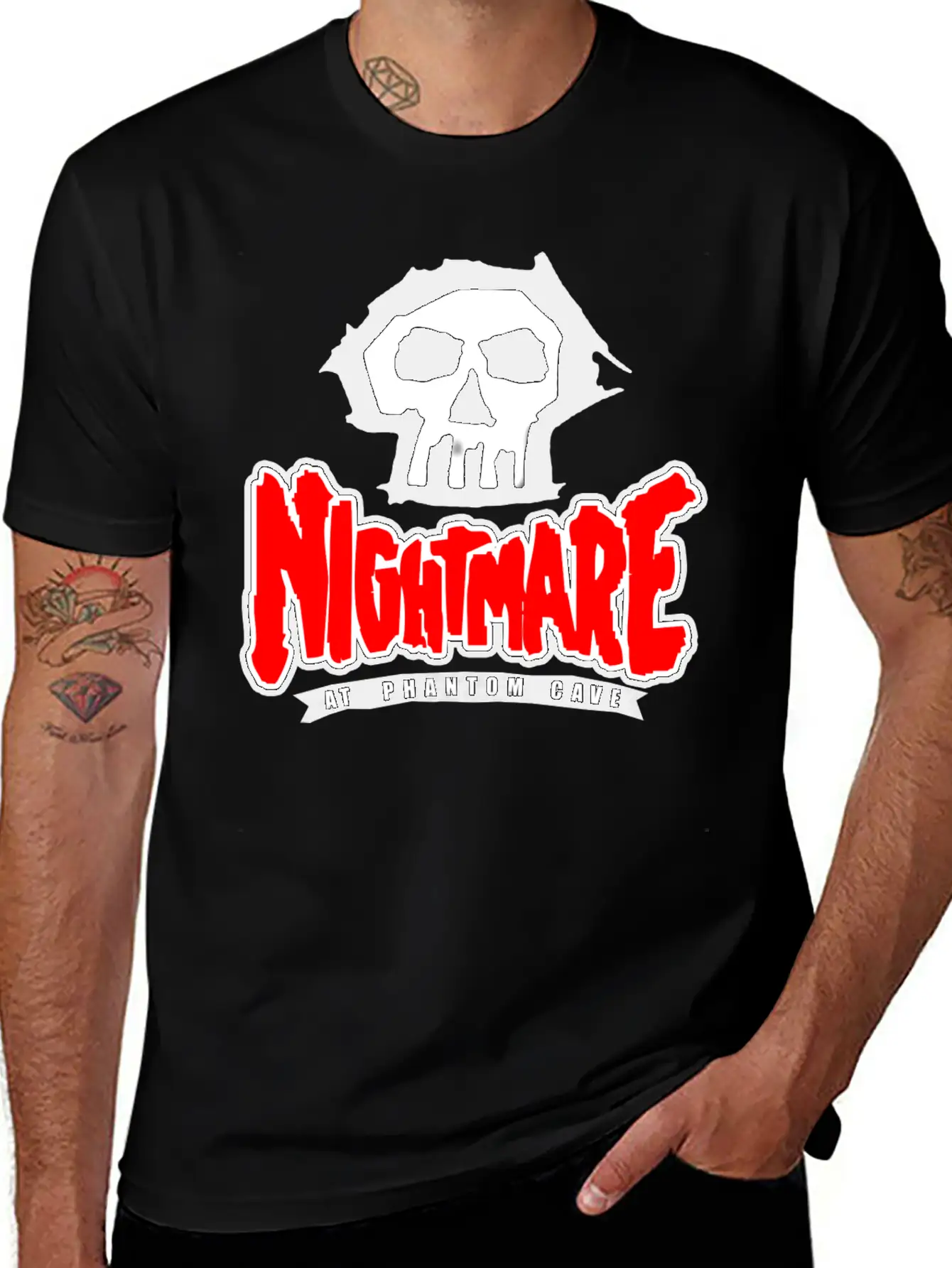 Nightmare At Phantom Cave Roller Coaster Nostalgia Relaxed Everyday Tee – Lightweight And Durable Cotton