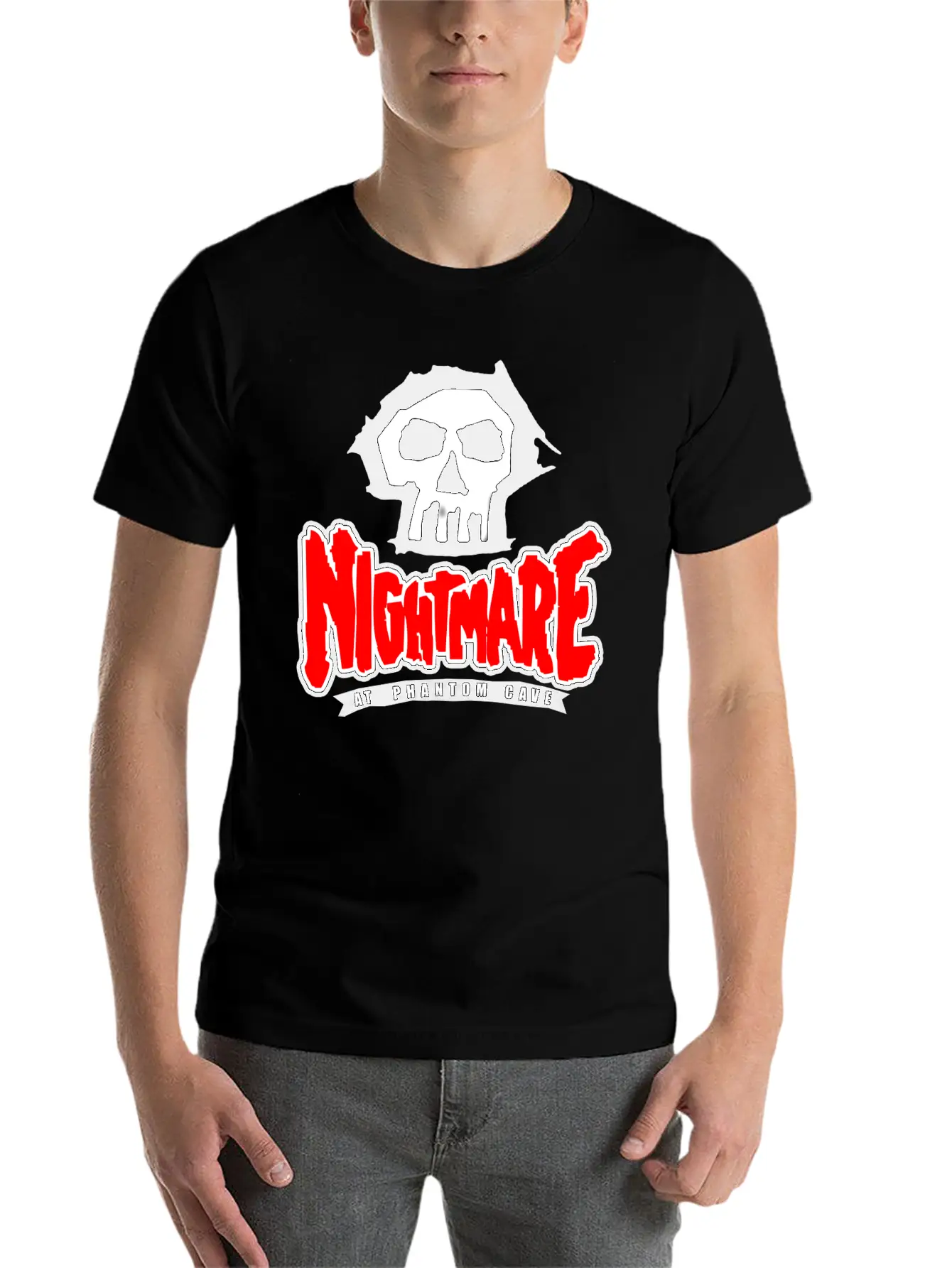 Nightmare At Phantom Cave Roller Coaster Nostalgia Relaxed Everyday Tee – Lightweight And Durable Cotton