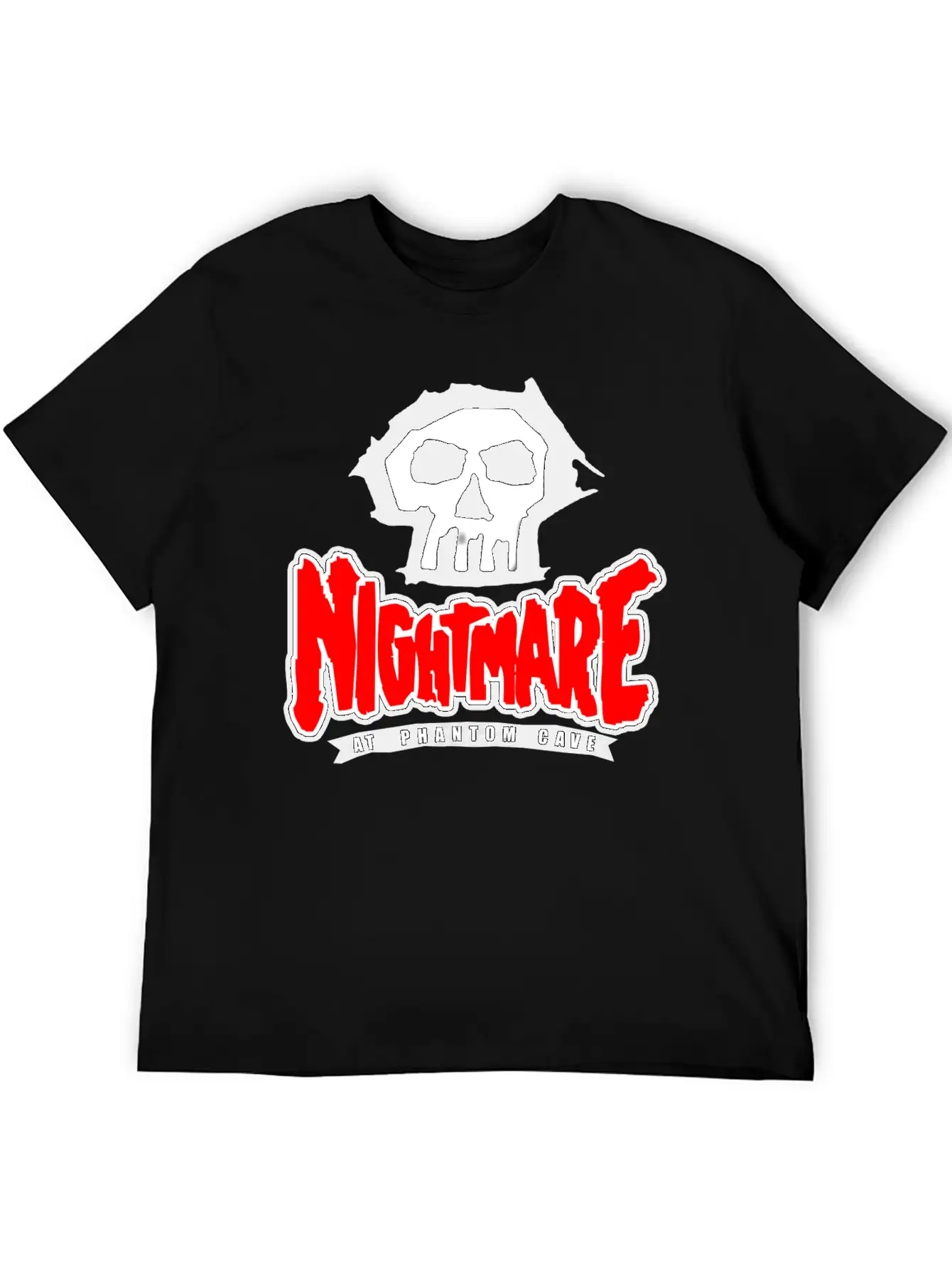 Nightmare At Phantom Cave Roller Coaster Nostalgia Relaxed Everyday Tee – Lightweight And Durable Cotton