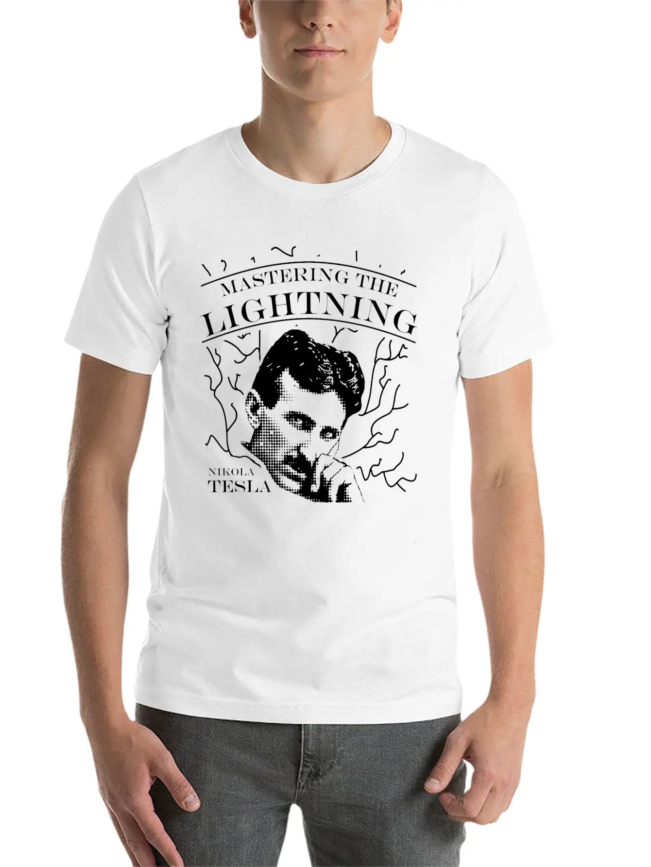 Nikola Tesla Genius Master Energy Power Force Basic Graphic T-Shirt – Daily Comfort In Soft Cotton