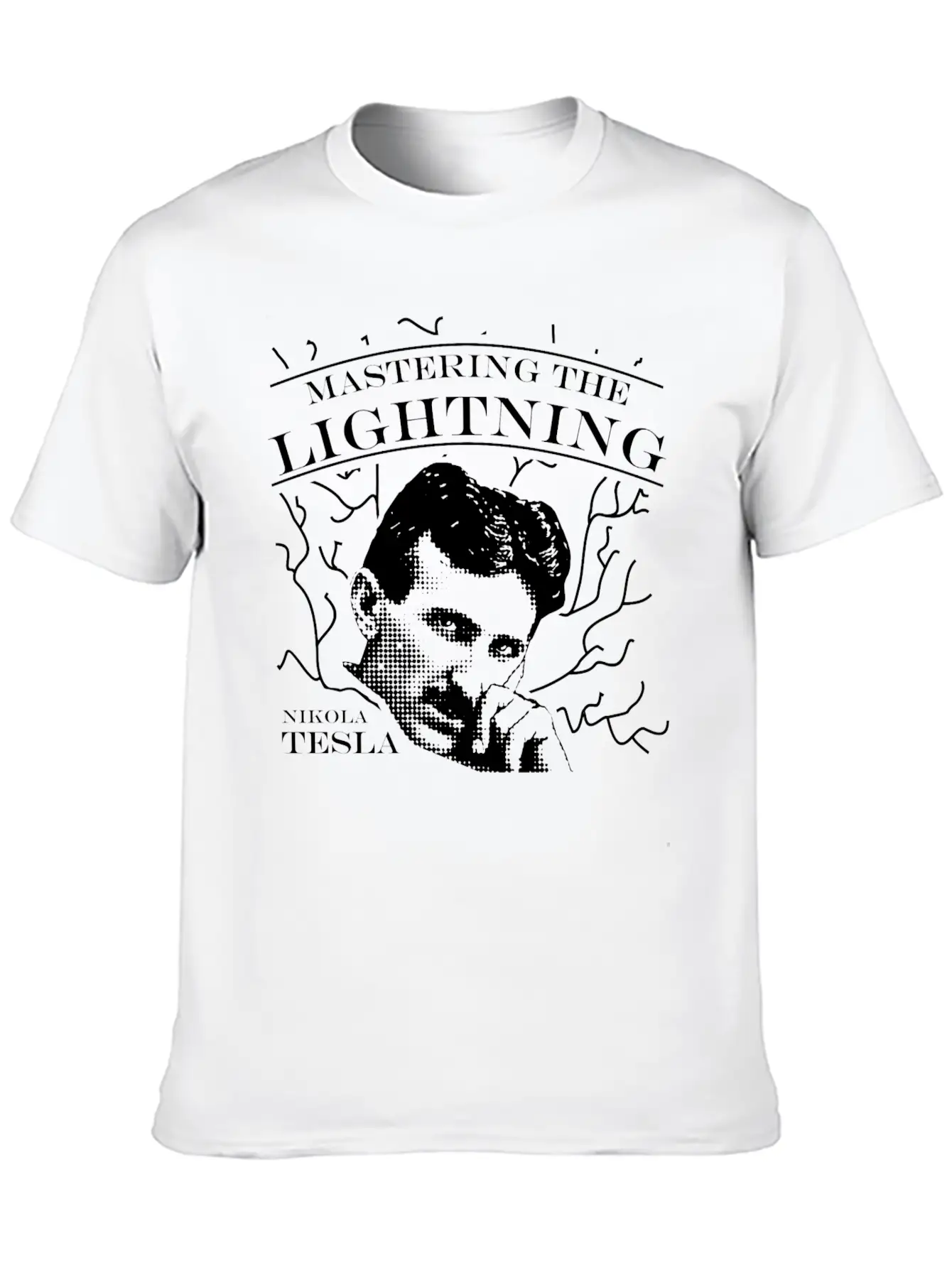 Nikola Tesla Genius Master Energy Power Force Basic Graphic T-Shirt – Daily Comfort In Soft Cotton
