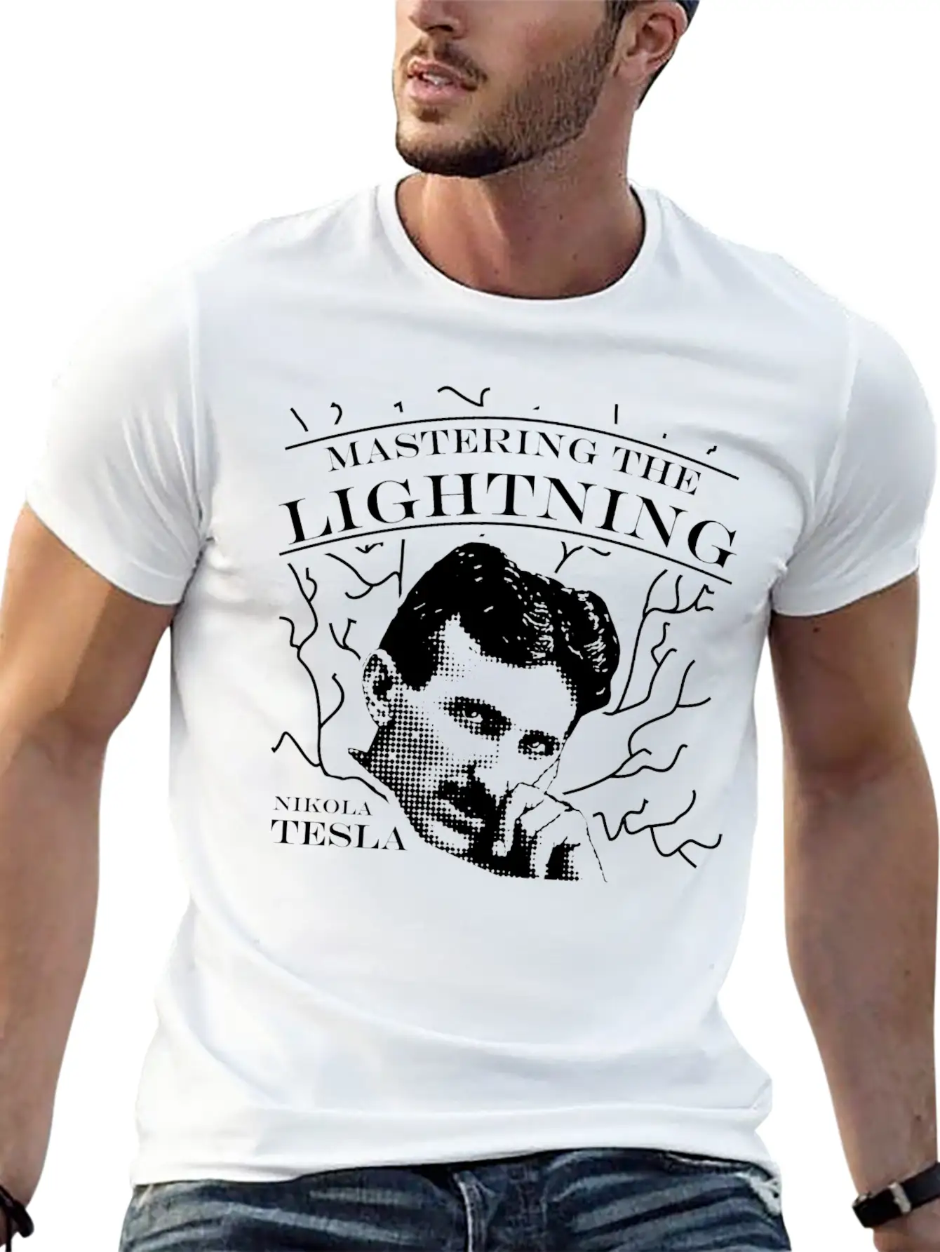Nikola Tesla Genius Master Energy Power Force Basic Graphic T-Shirt – Daily Comfort In Soft Cotton