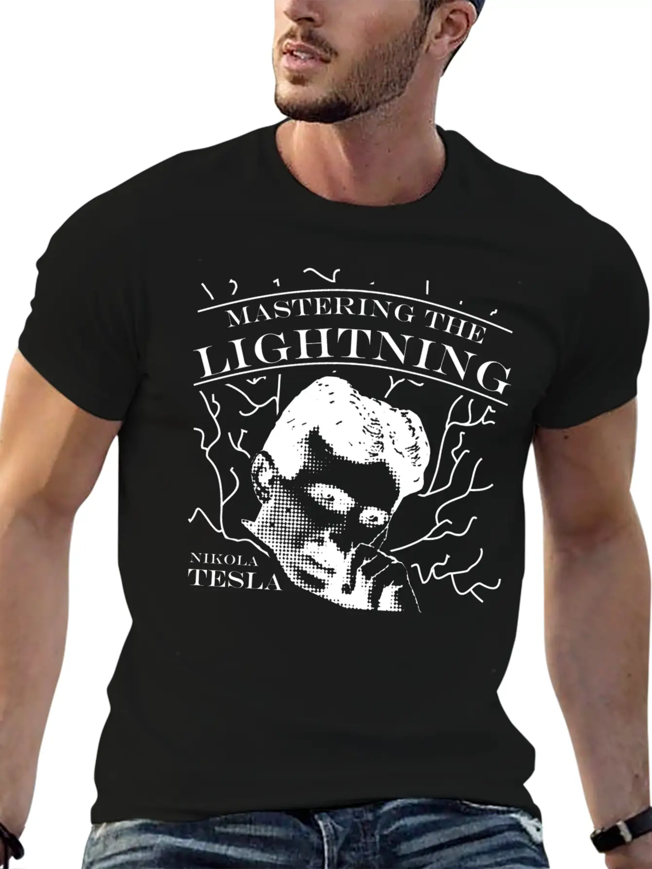 Nikola Tesla Genius Master Energy Power Force Basic Graphic T-Shirt – Daily Comfort In Soft Cotton