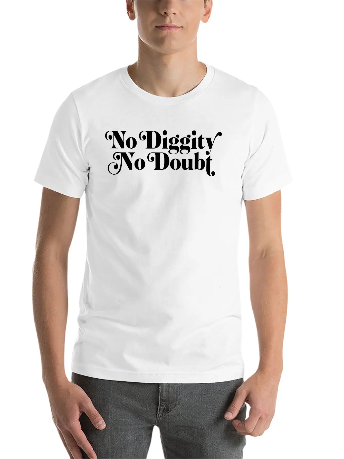 No Diggity Vintage Modern Fit Casual T-Shirt – Clean And Versatile Design