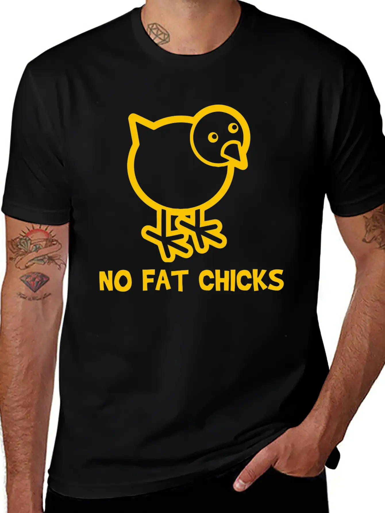 No Fat Chicks Soft Cotton Short Sleeve Tee – Unisex Wardrobe Staple