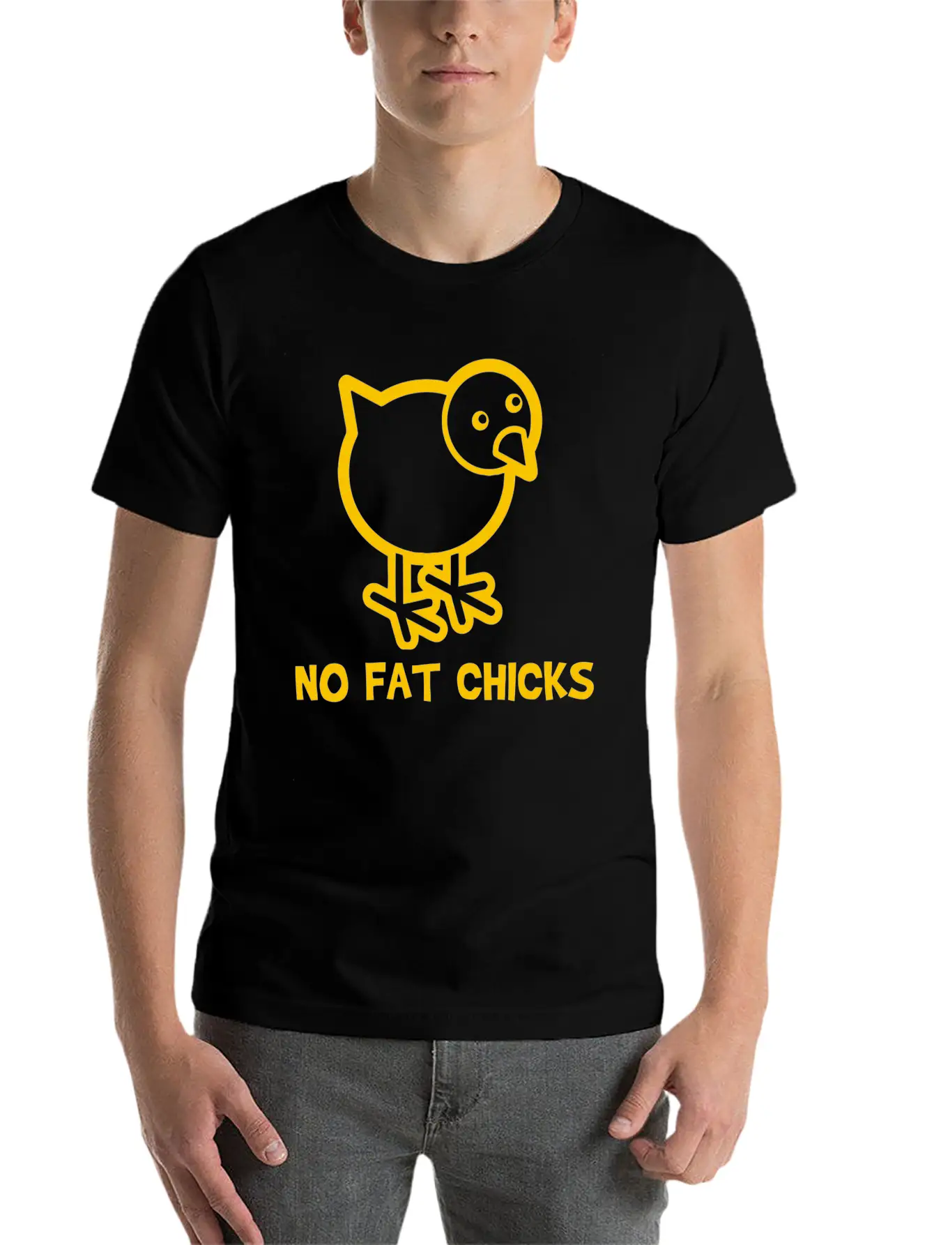 No Fat Chicks Soft Cotton Short Sleeve Tee – Unisex Wardrobe Staple