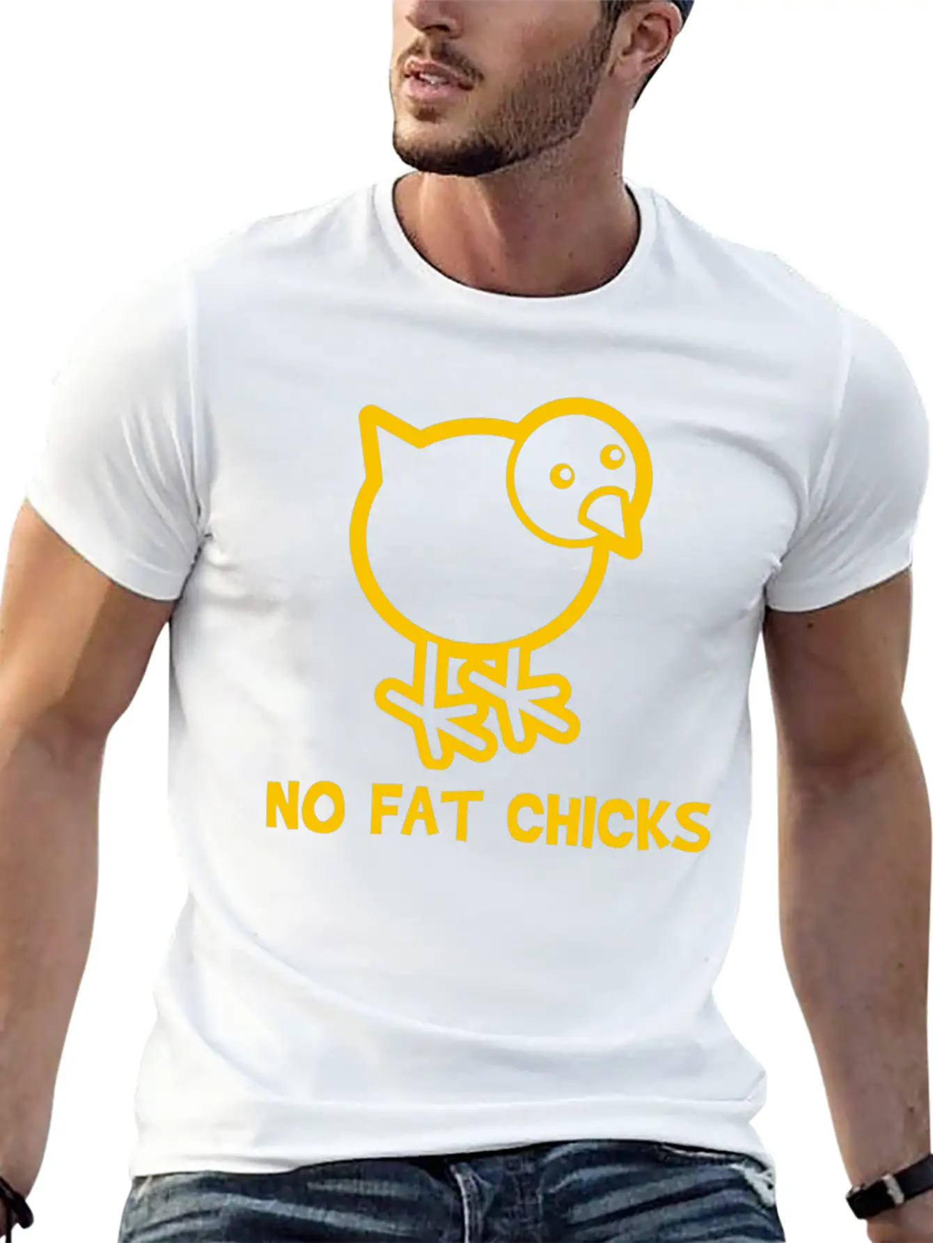 No Fat Chicks Soft Cotton Short Sleeve Tee – Unisex Wardrobe Staple