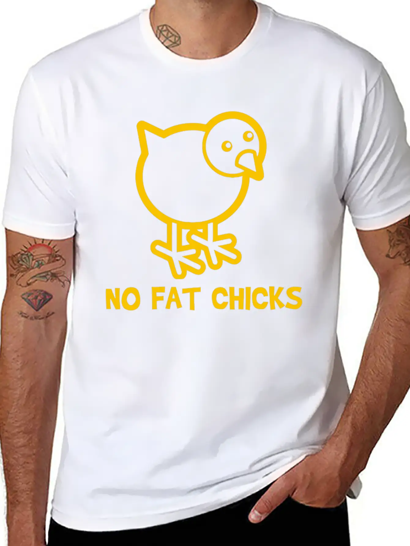 No Fat Chicks Soft Cotton Short Sleeve Tee – Unisex Wardrobe Staple