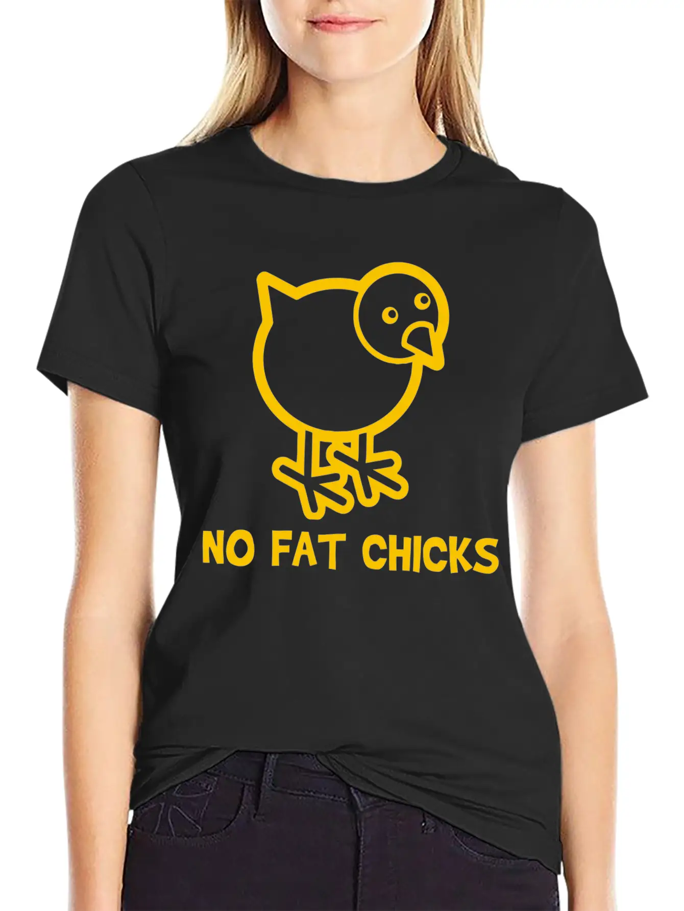 No Fat Chicks Soft Cotton Short Sleeve Tee – Unisex Wardrobe Staple