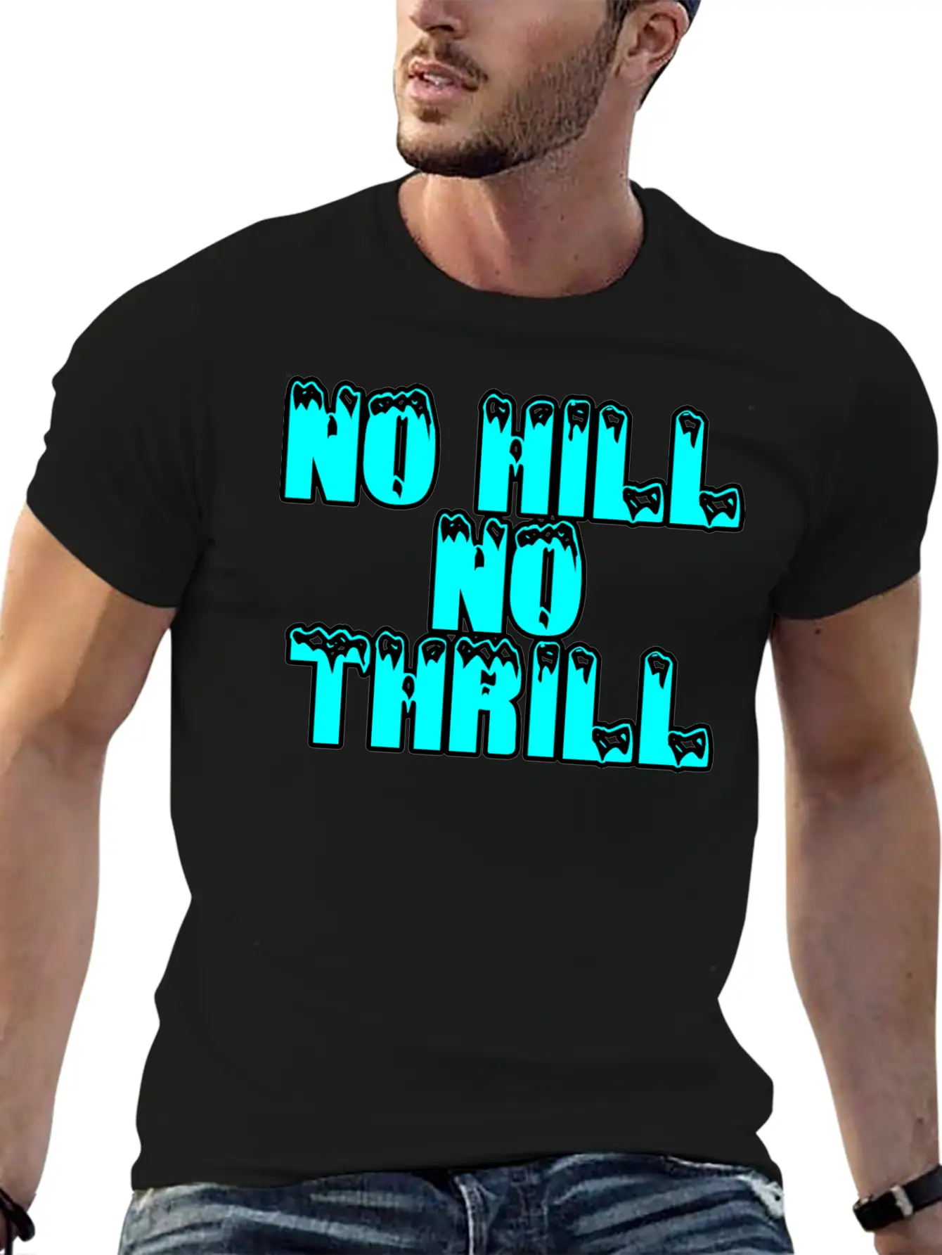 No Hill No Thrill 2 Essential Cotton Tee For Daily Outfits – Unisex Style