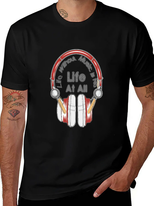 No Life No Music Relaxed Everyday Tee – Lightweight And Durable Cotton
