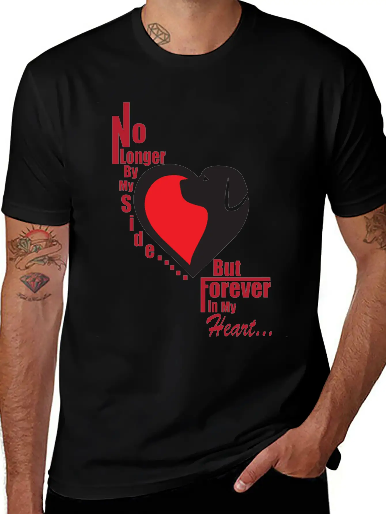No Longer By My Side - But Forever In My Heart Unisex Casual T-Shirt – Clean Design For Daily Comfort