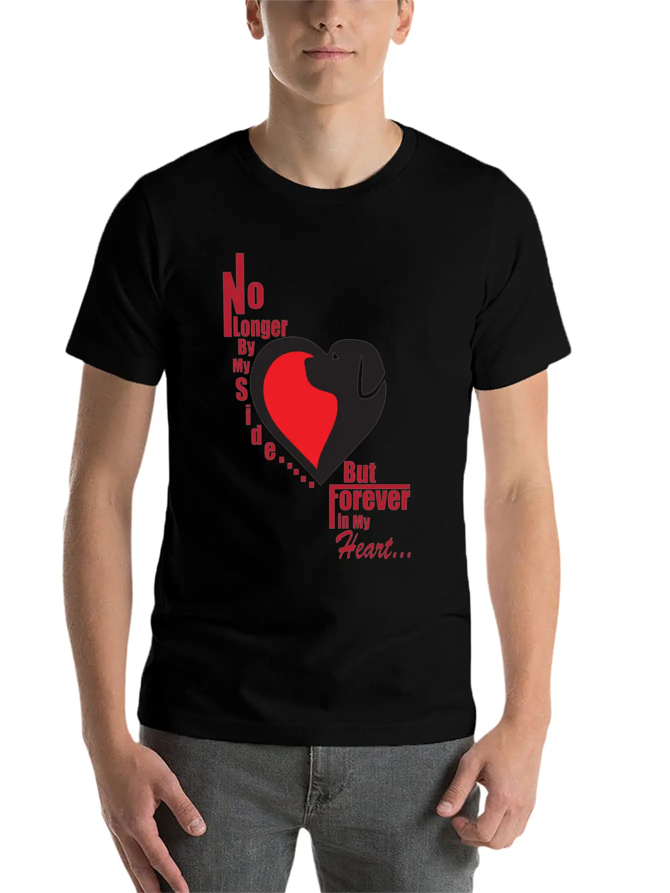 No Longer By My Side - But Forever In My Heart Unisex Casual T-Shirt – Clean Design For Daily Comfort