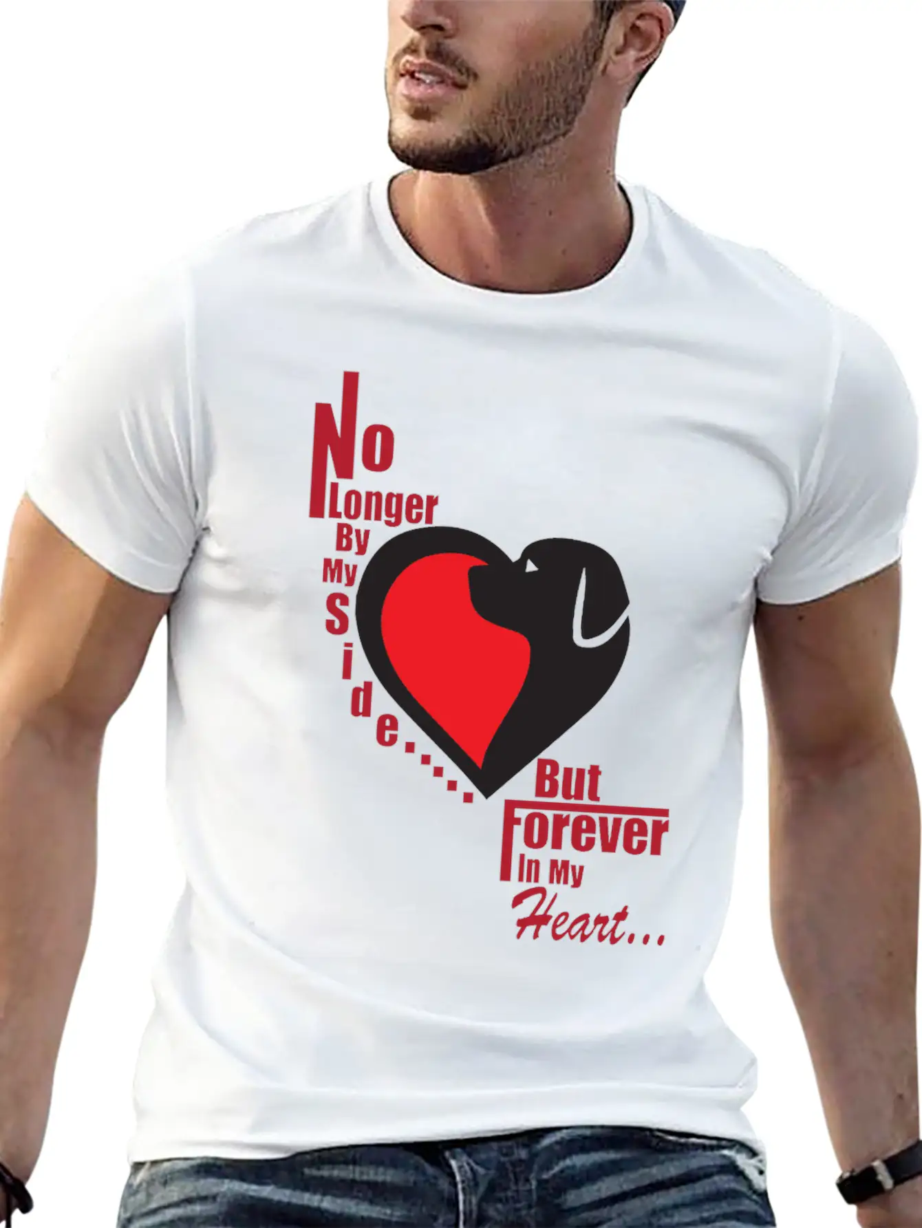 No Longer By My Side - But Forever In My Heart Unisex Casual T-Shirt – Clean Design For Daily Comfort