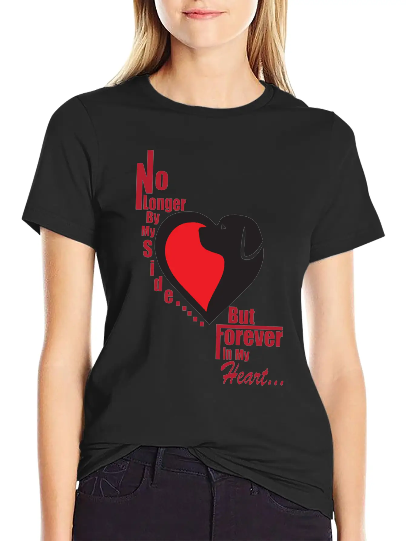 No Longer By My Side - But Forever In My Heart Unisex Casual T-Shirt – Clean Design For Daily Comfort