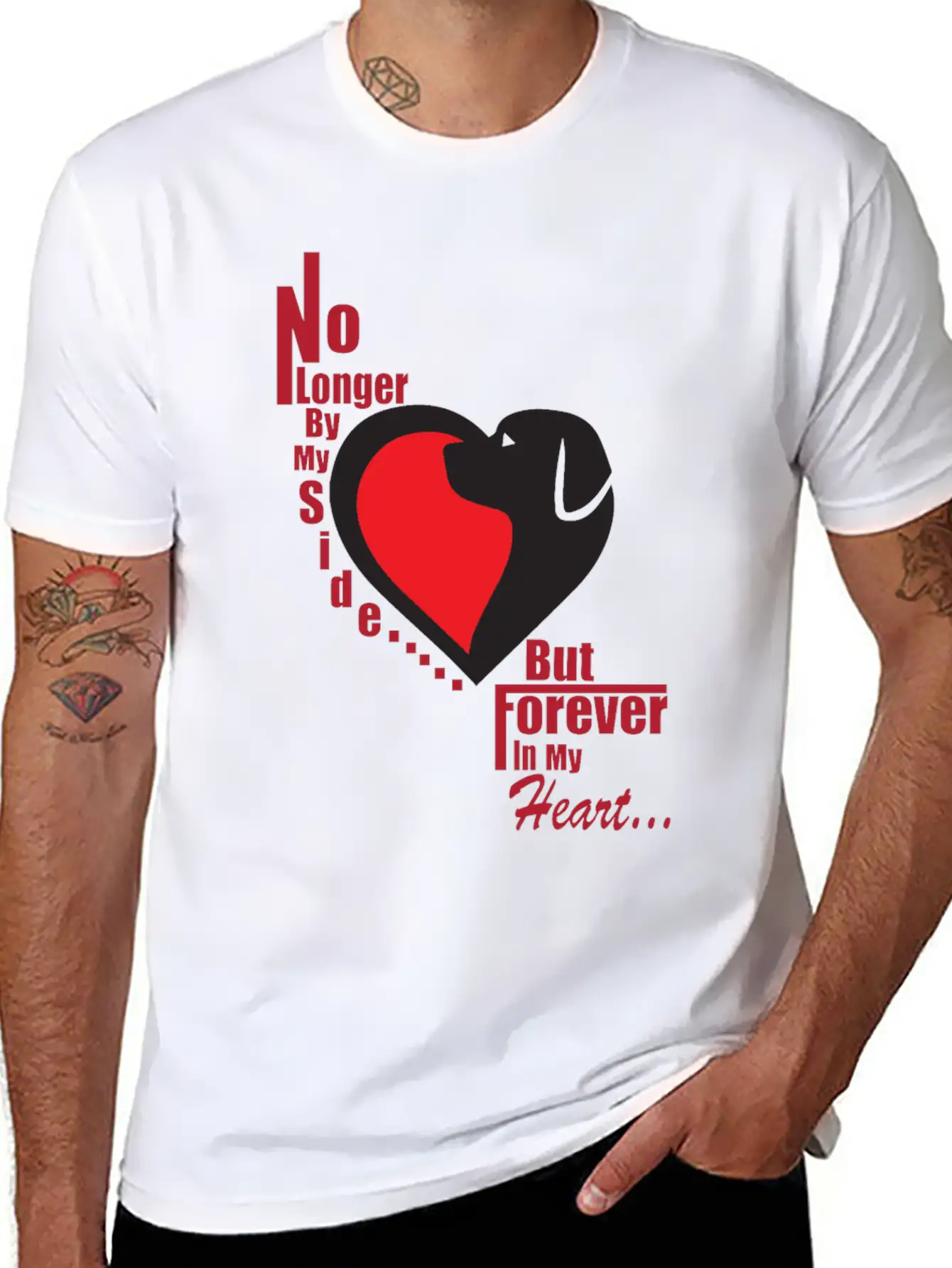 No Longer By My Side - But Forever In My Heart Unisex Casual T-Shirt – Clean Design For Daily Comfort