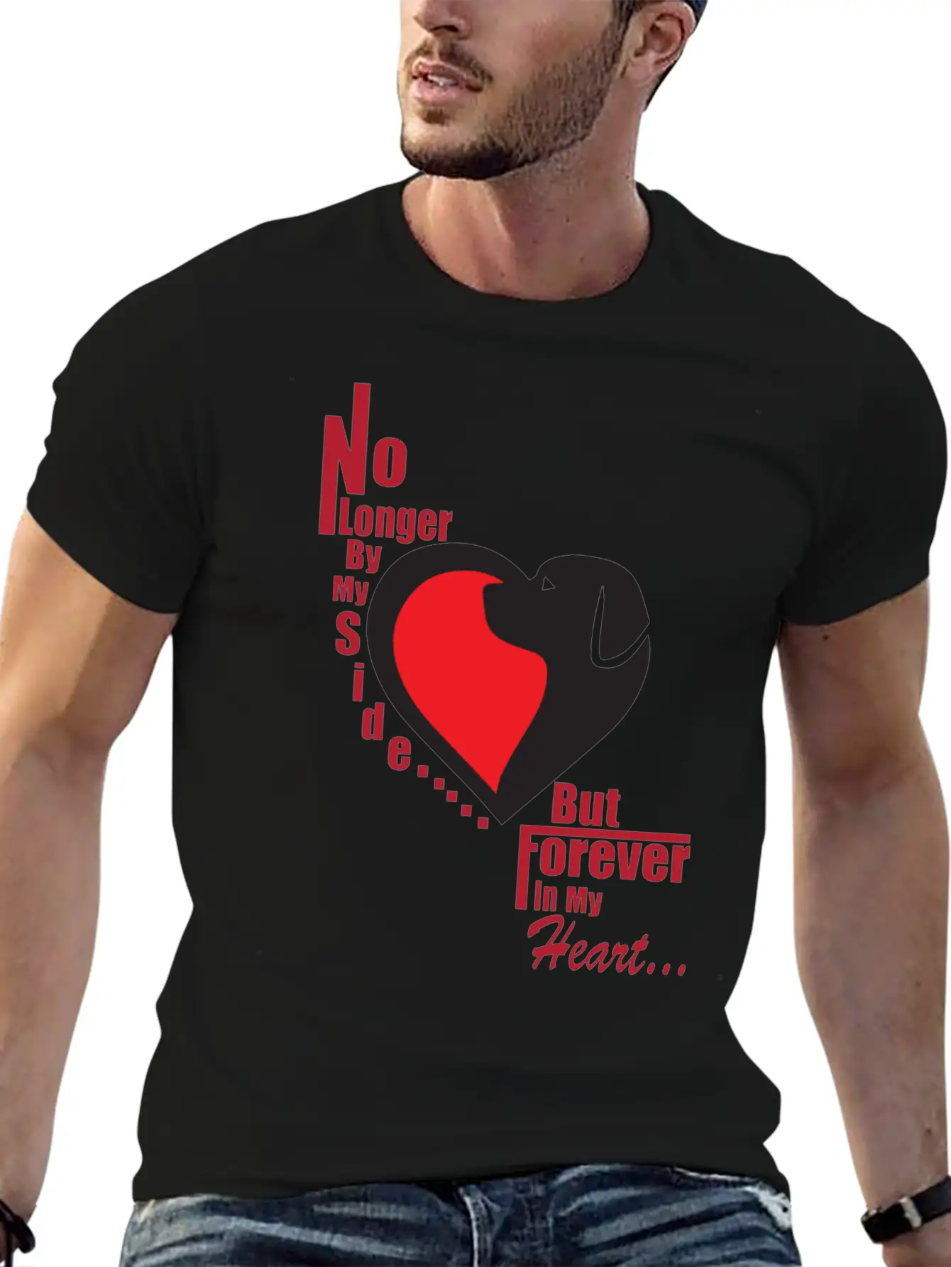No Longer By My Side - But Forever In My Heart Unisex Casual T-Shirt – Clean Design For Daily Comfort