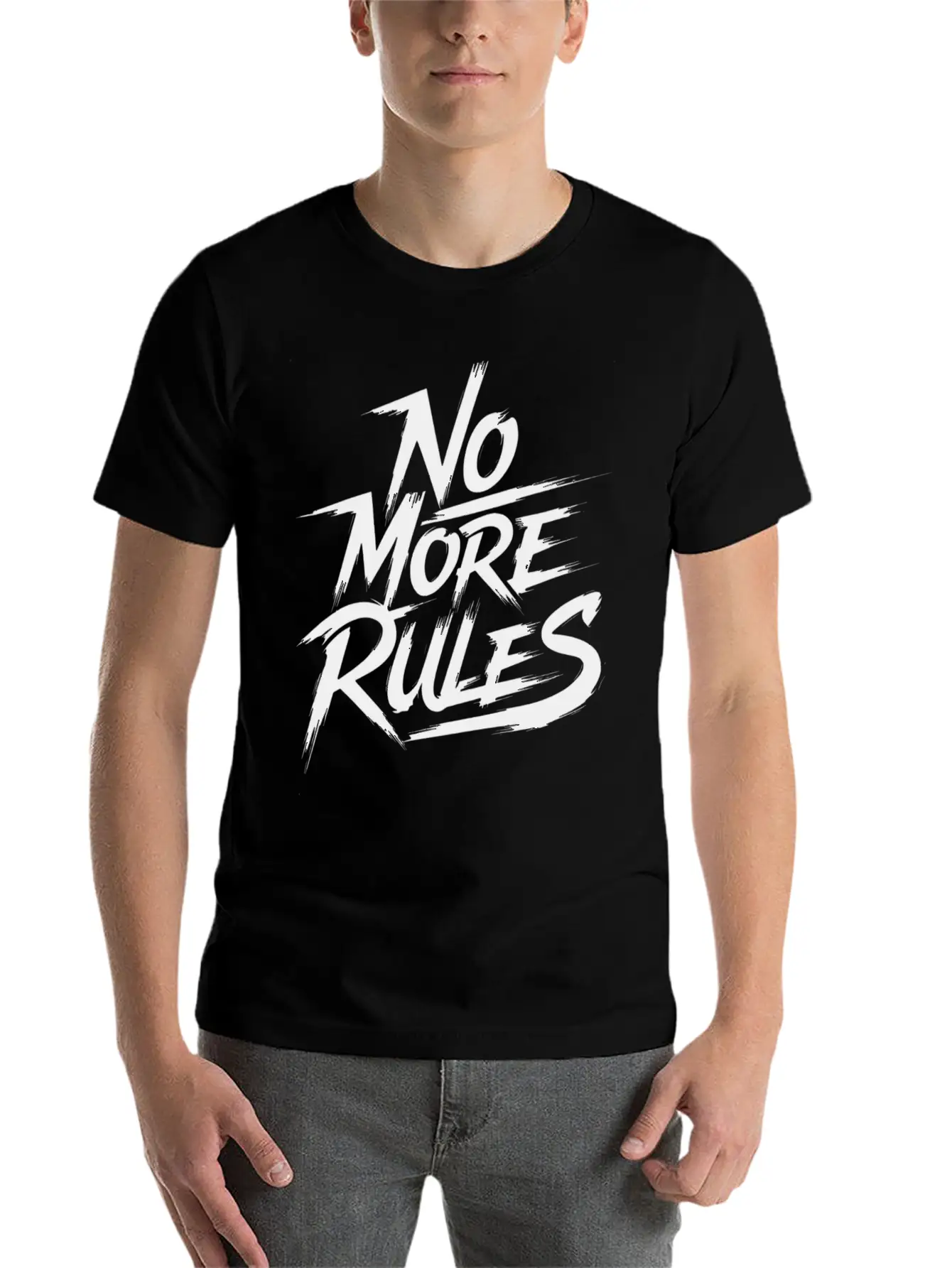 No More Rules Stylish Everyday T-Shirt – Unisex Basic Cotton Tee