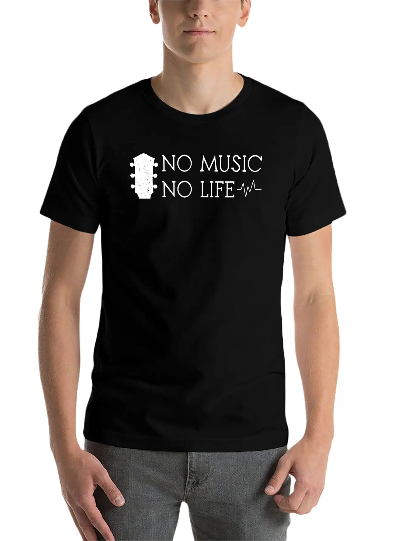 No Music No Life Basic Graphic T-Shirt – Daily Comfort In Soft Cotton