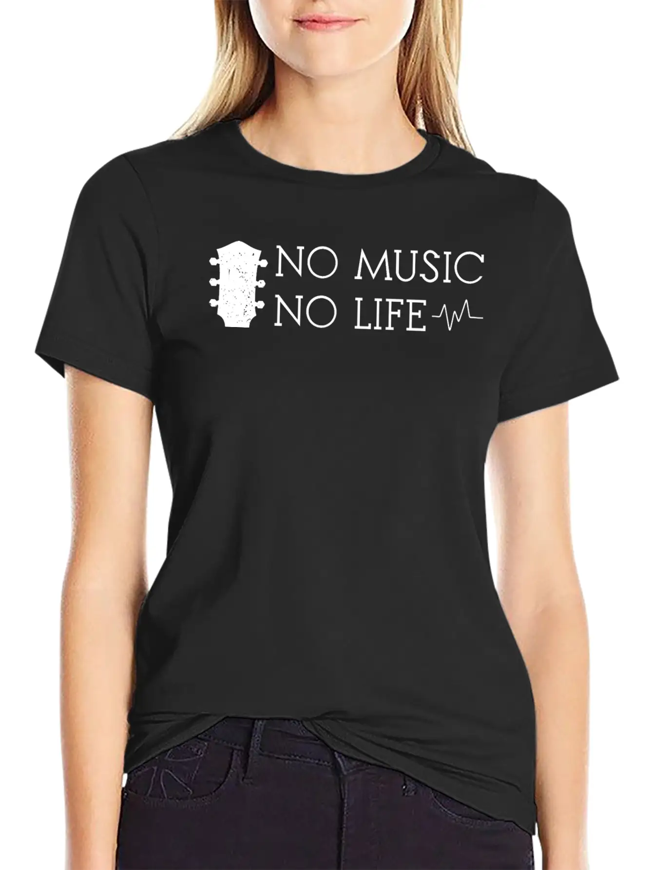 No Music No Life Basic Graphic T-Shirt – Daily Comfort In Soft Cotton